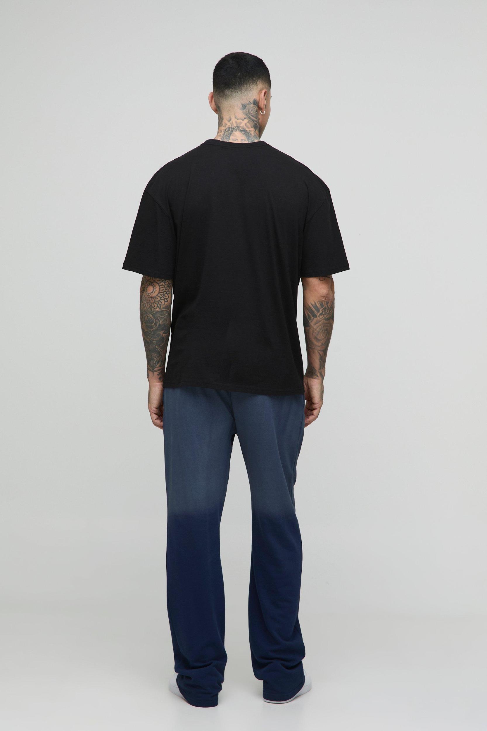 Tall Oversized Large Scale New York Renaissance Print T-Shirt | boohooMAN USA Product Image