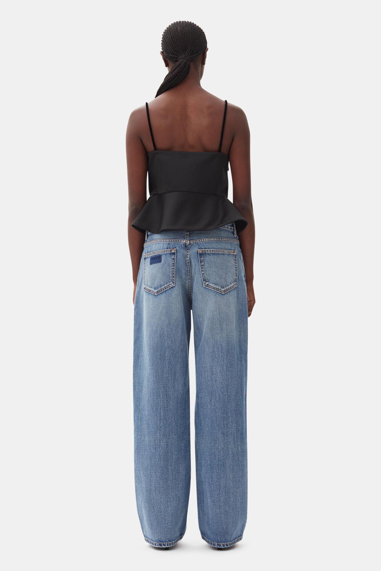 Black Duchesse Satin Top Product Image