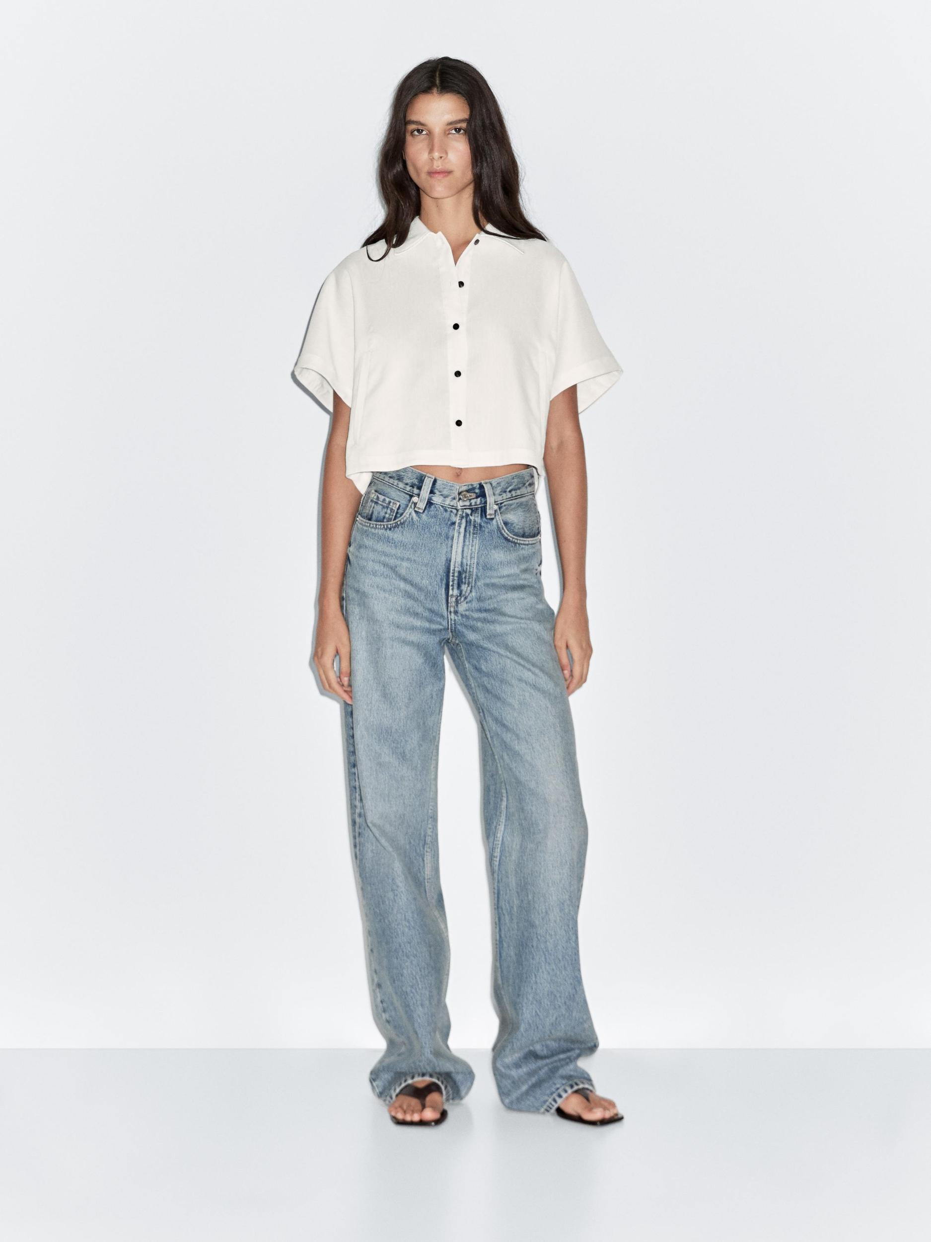 Low-rise straight-leg jeans Product Image