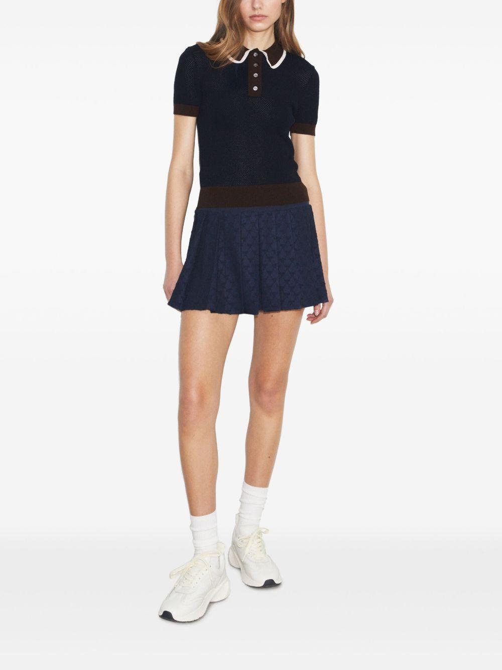 knitted polo shirt Product Image