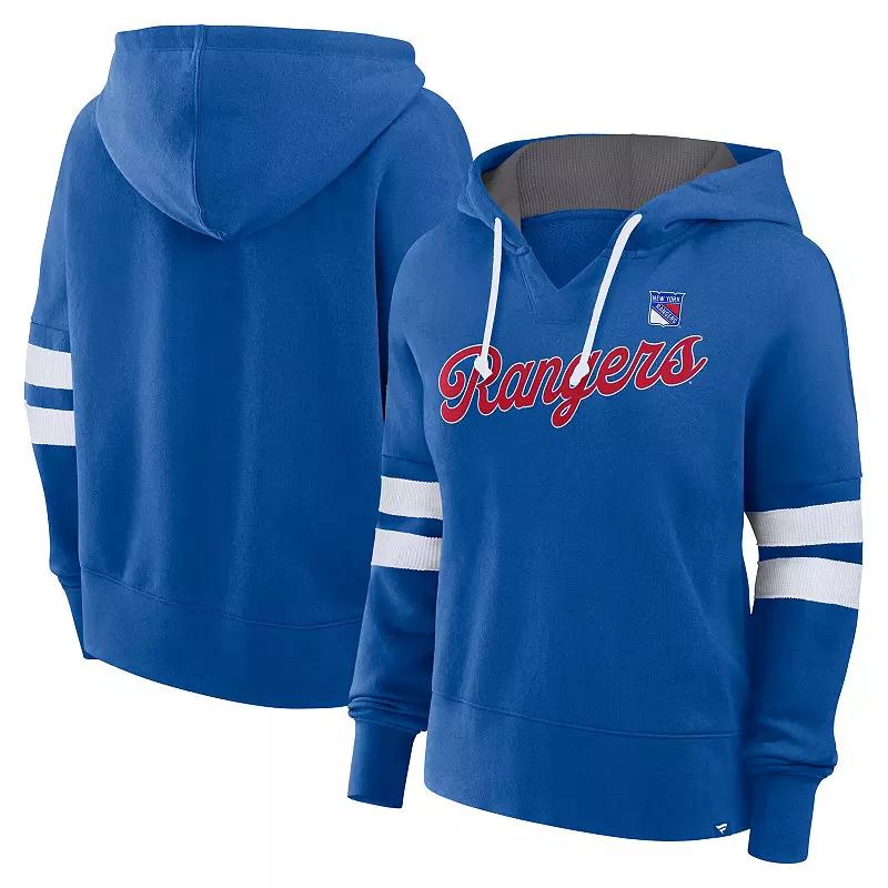 Women's Fanatics Royal New York Islanders Seize Fleece Pullover Hoodie,  Product Image