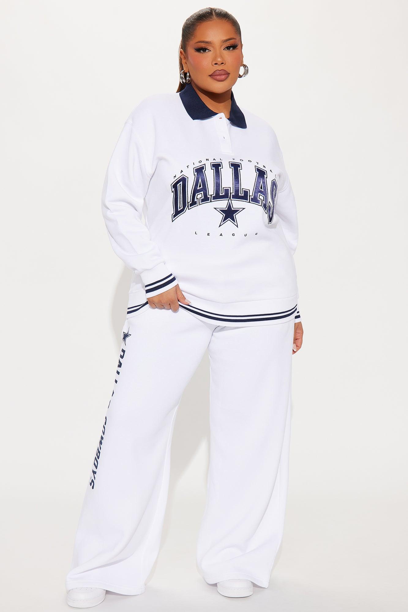 Game Time Dallas Cowboys Wide Leg Pant - White Female Product Image