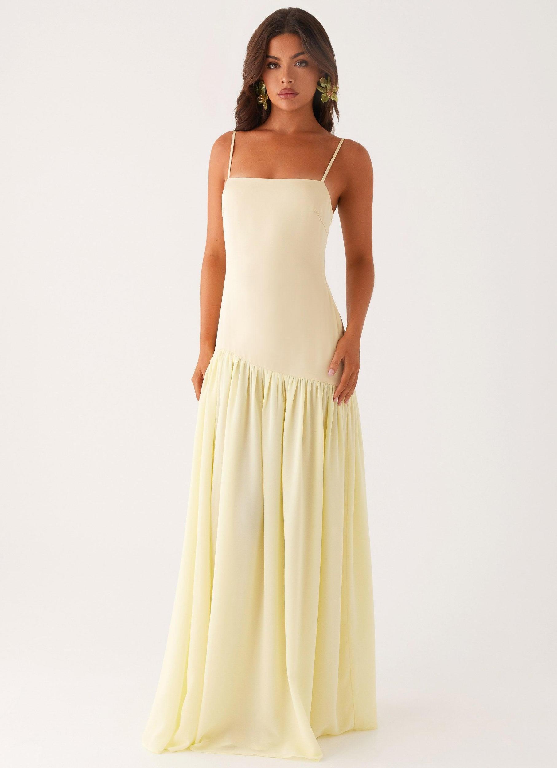 Asteria Maxi Dress - Yellow Product Image
