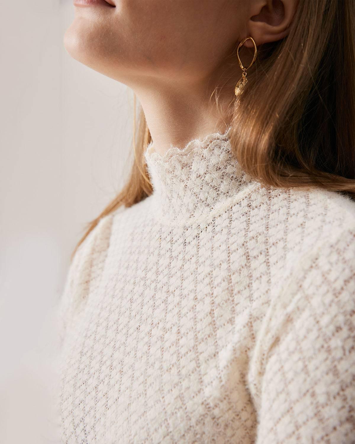 The Floral See-Through Knitwear Female Product Image