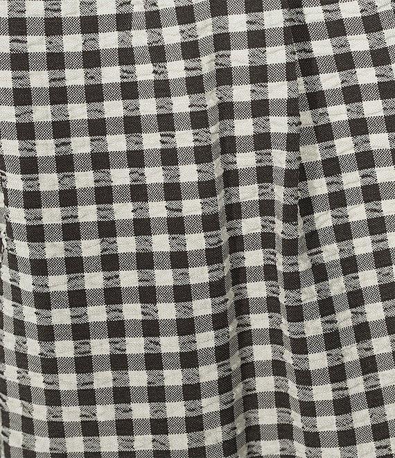 Gianni Bini Elle Gingham Mid Rise Coordinating Bloomer Shorts Product Image