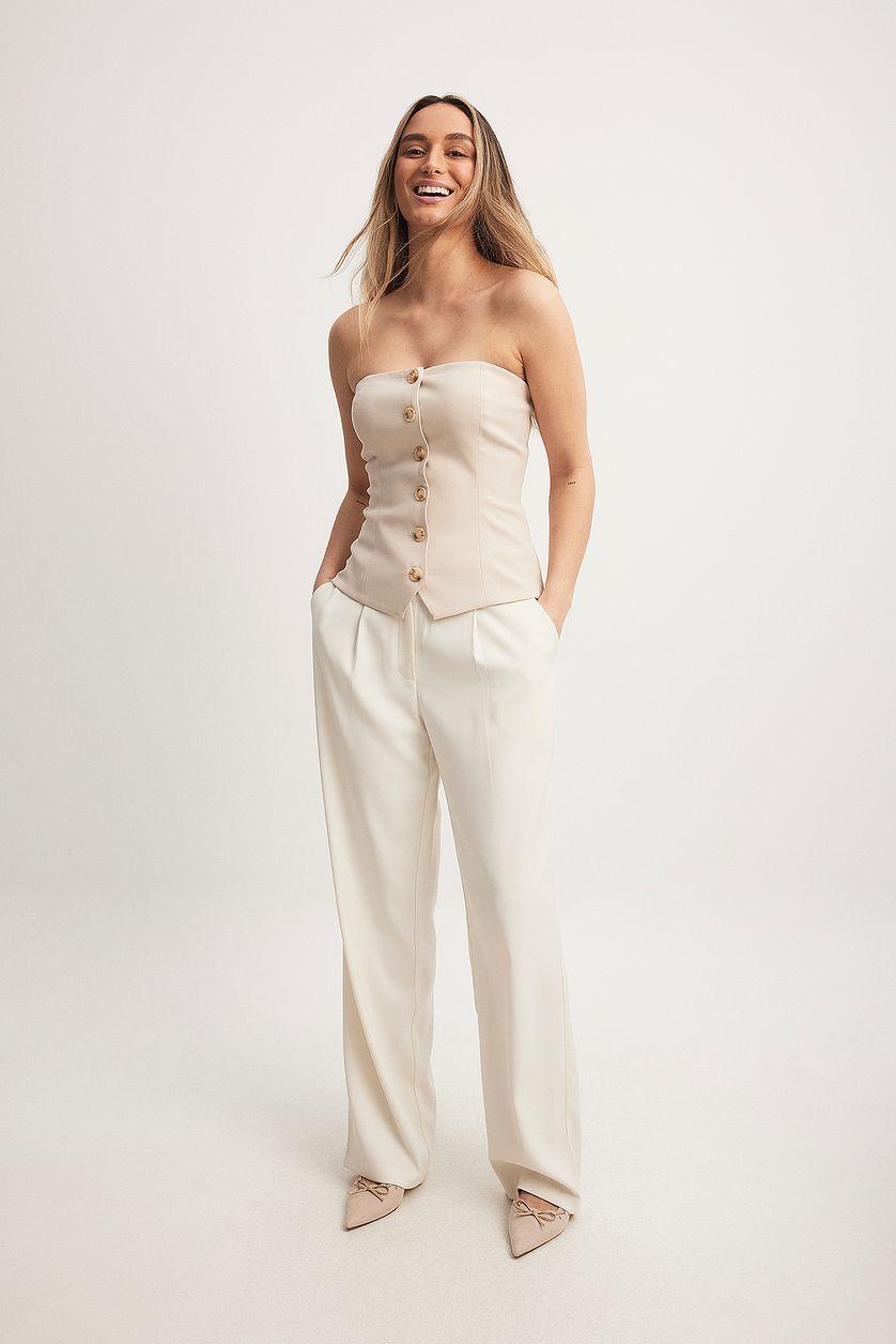 Button Up Low Waist Corset Product Image