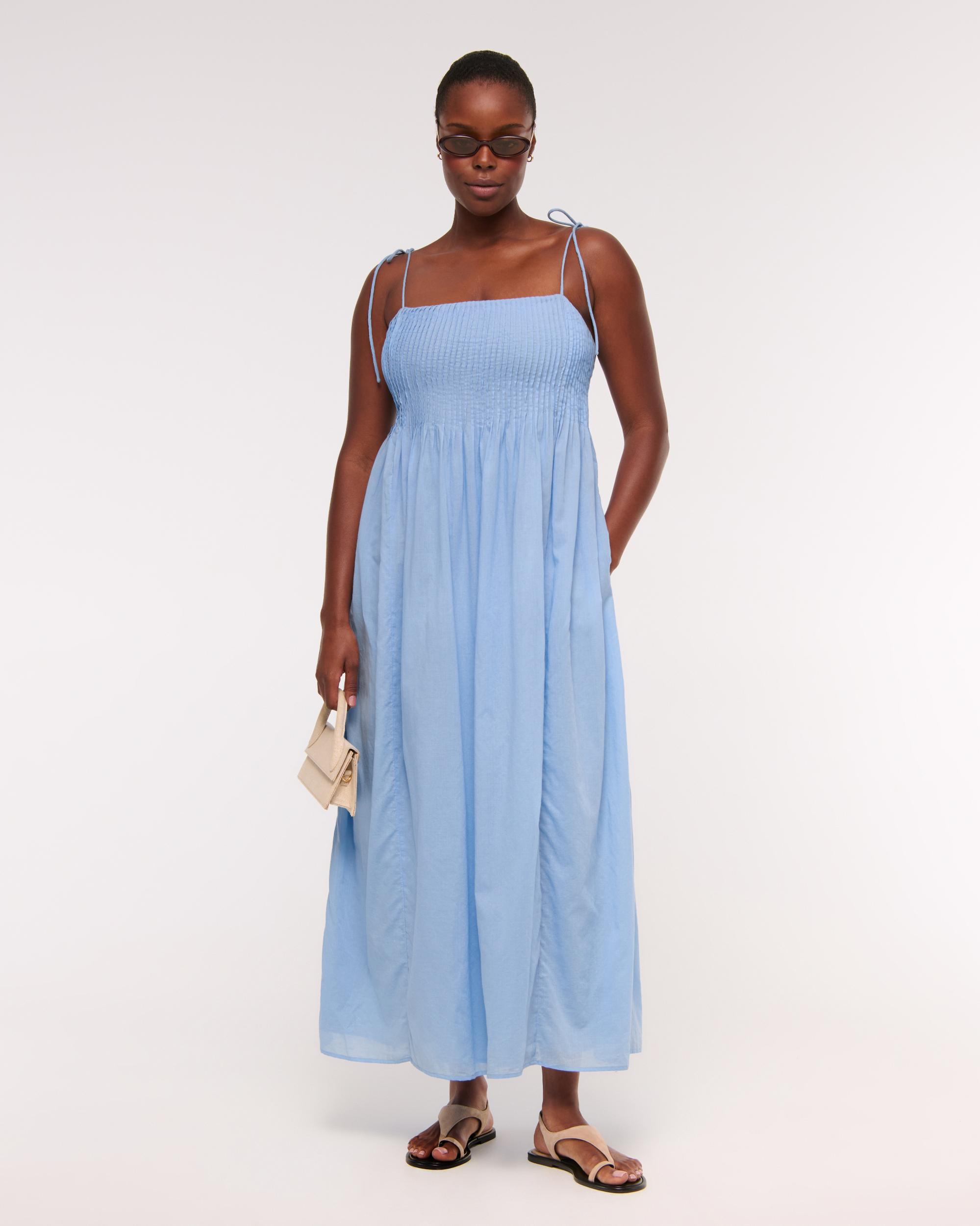 Pintuck Flowy Maxi Dress Product Image
