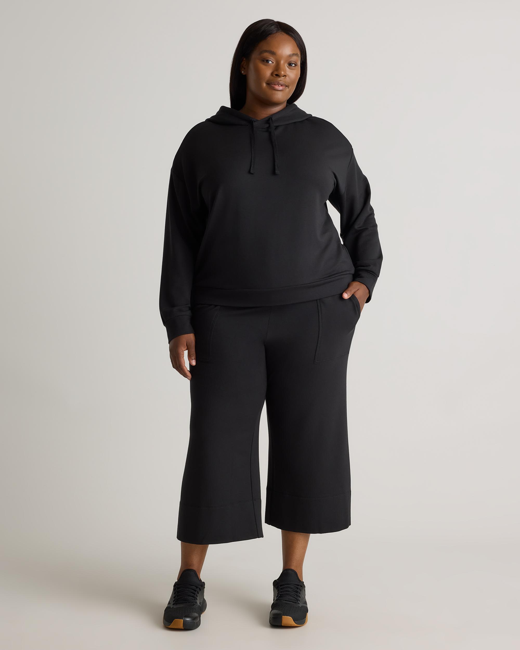 Quince | Women's SuperSoft Fleece Pullover Hoodie Lenzing Modal Product Image