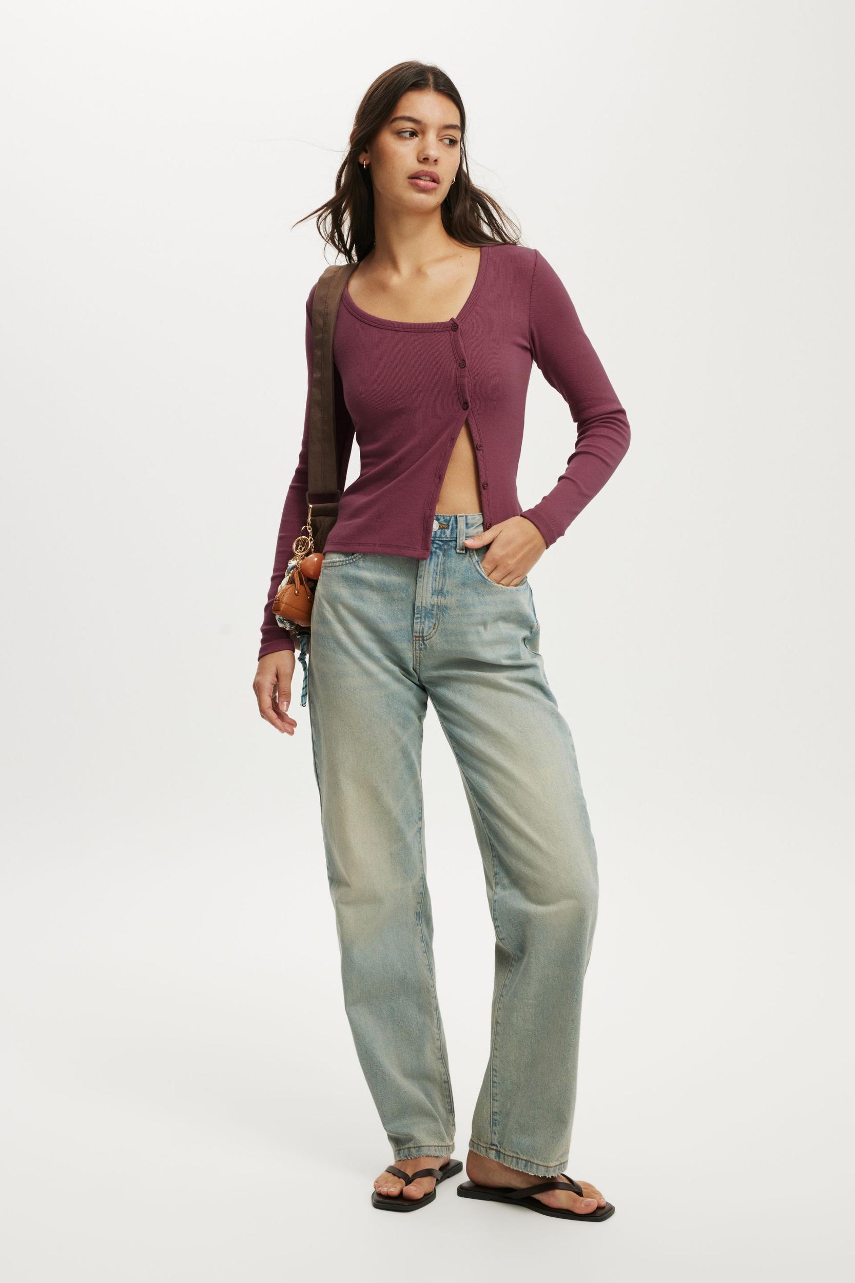 Lily Asymmetric Long Sleeve Top Product Image