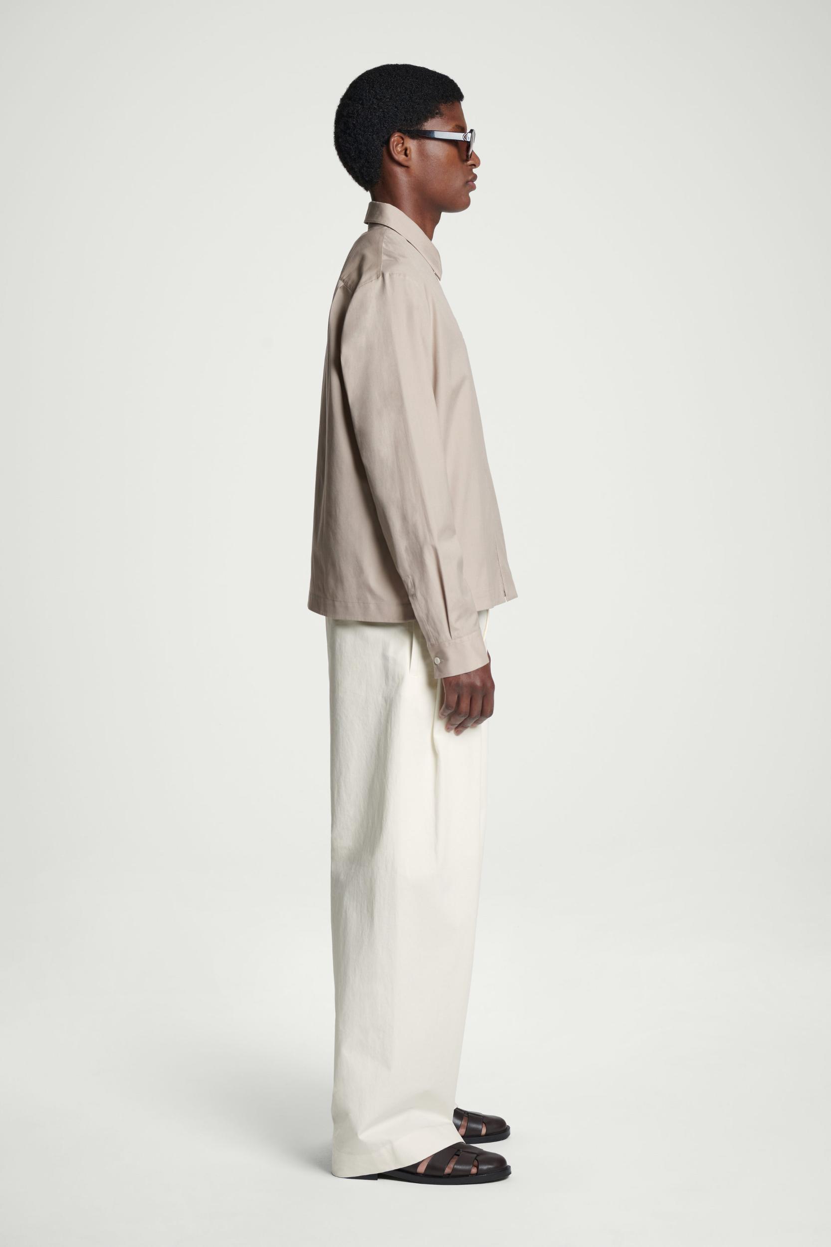 ZIPPED TWILL SHIRT Product Image