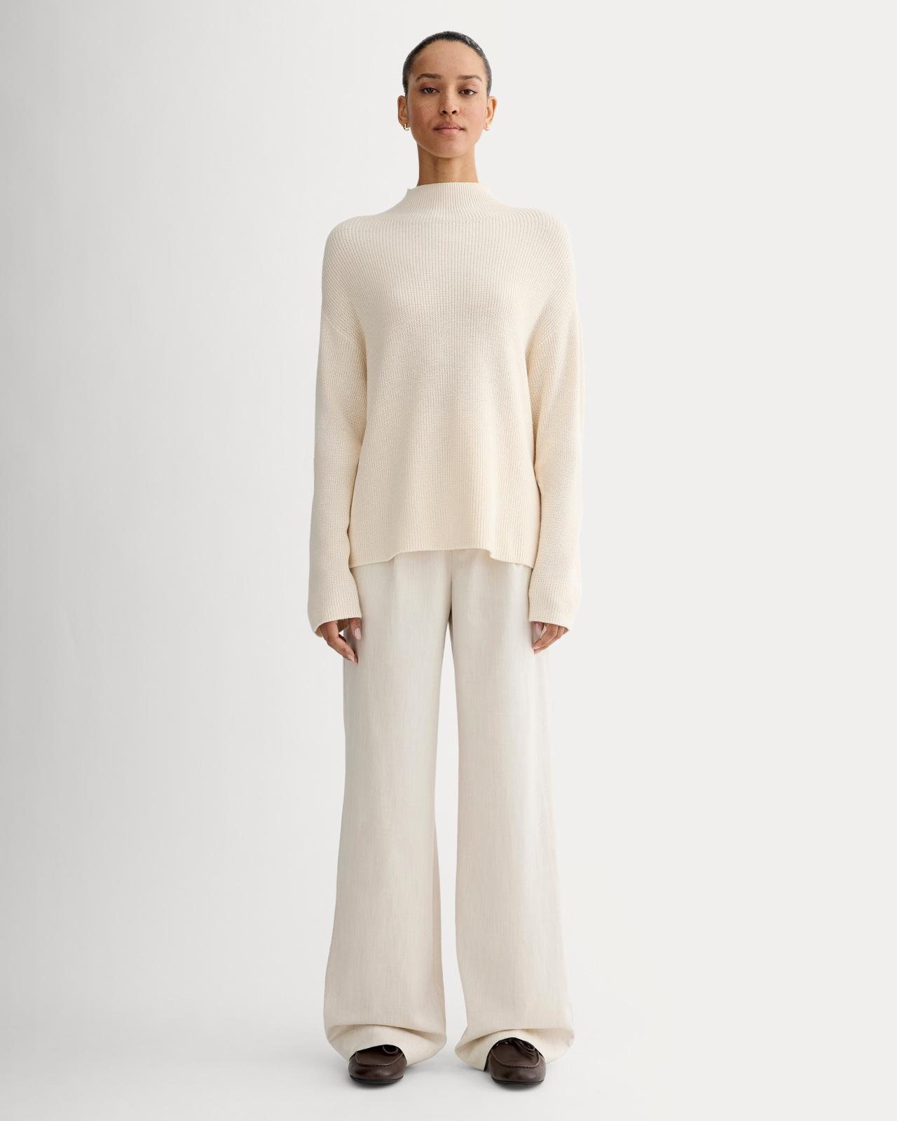 Womens Slouchy Funnel Neck in Everyday Cotton Sweater by Everlane Product Image