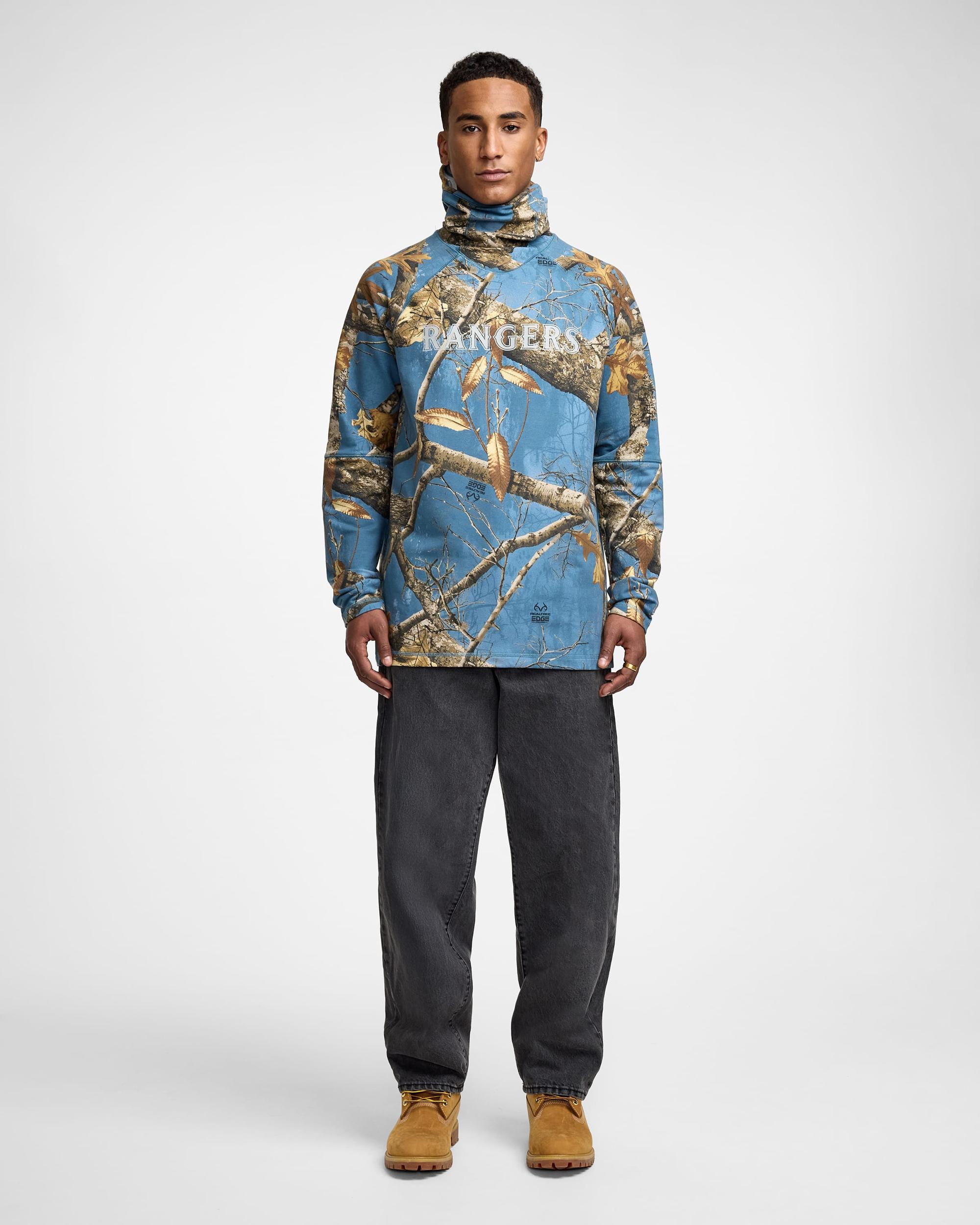 Texas Rangers Realtree Balaclava Hoodie Male Product Image