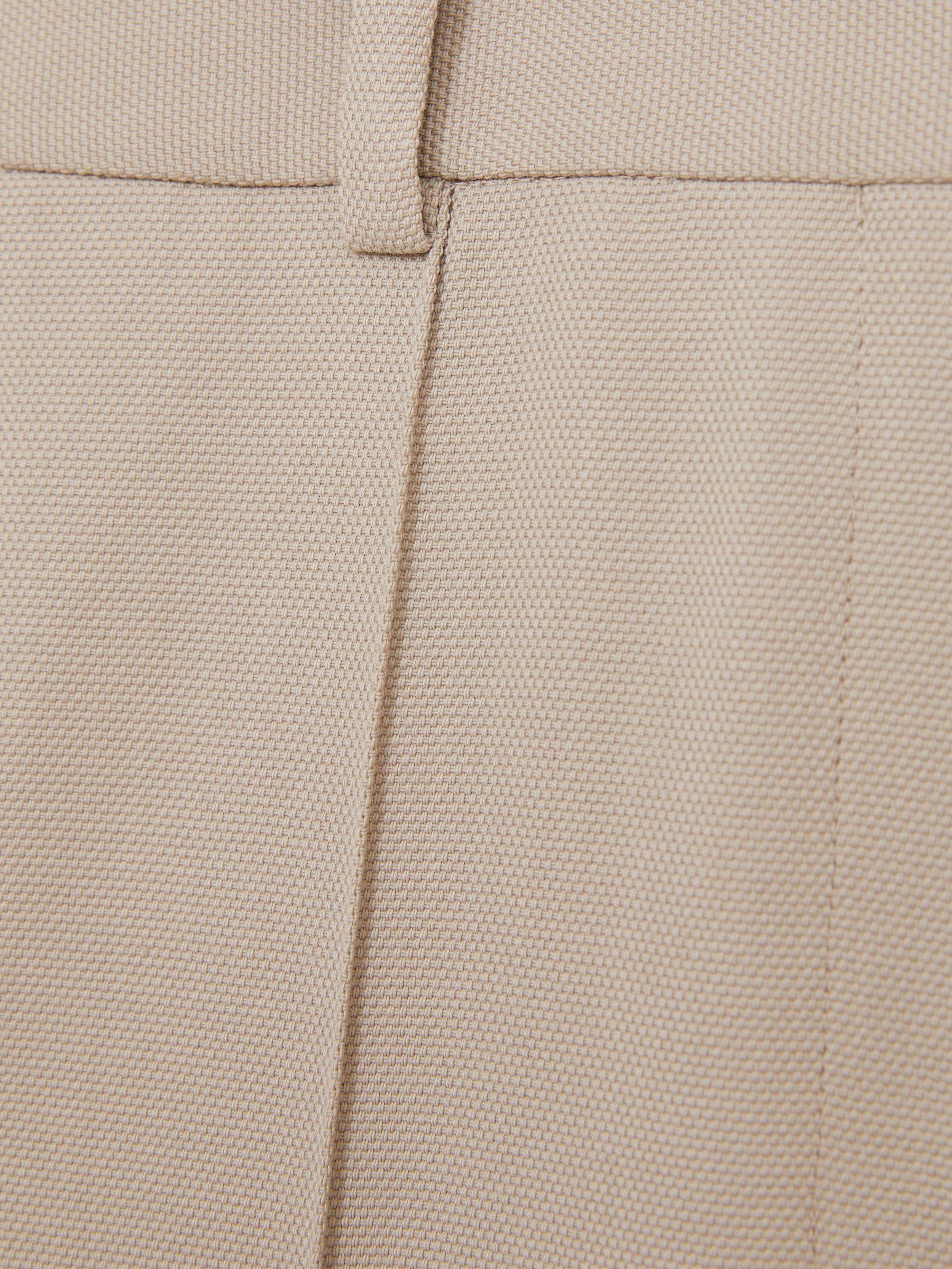 Straight-Leg Textured  Wool-Blend Suit Trousers in Neutral Product Image