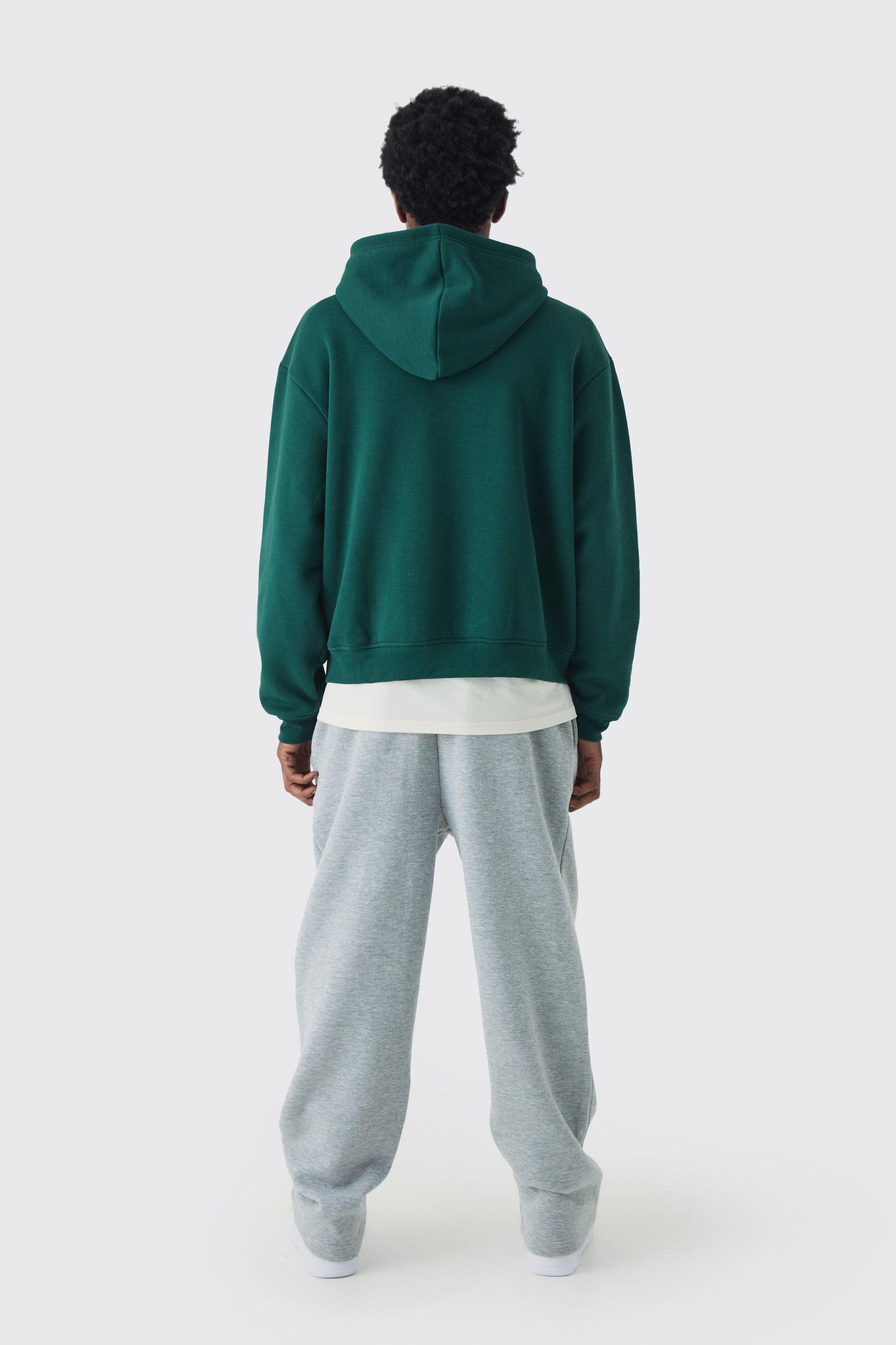 330GSM Oversized Boxy Basic Hoodie | boohooMAN USA Product Image