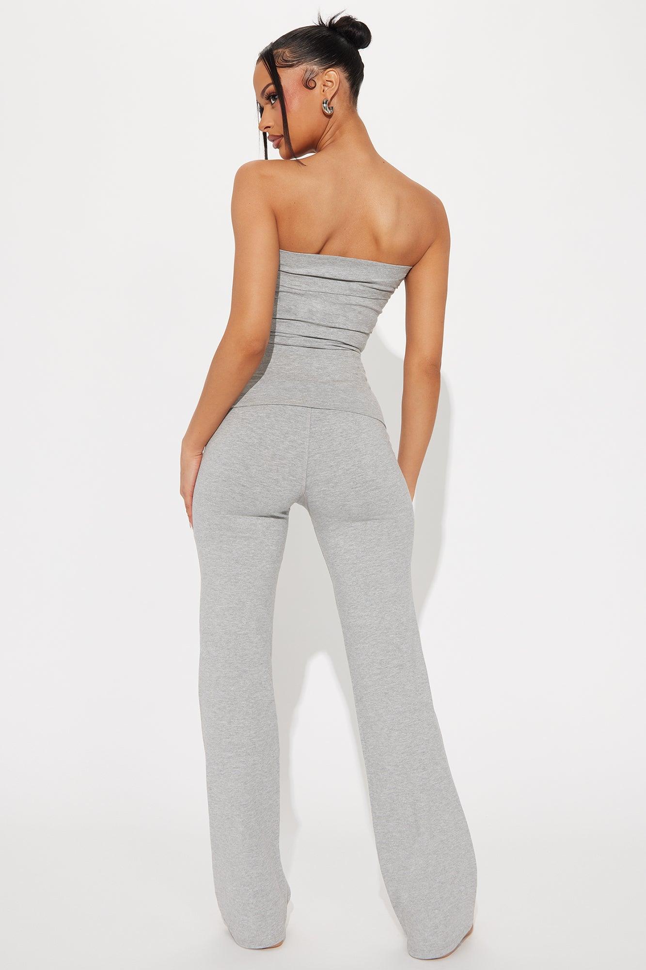 Happy Life Pant Set - Heather Grey Product Image