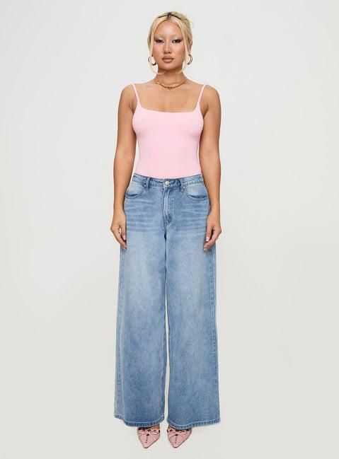 Sweet Life Bodysuit Pink Product Image