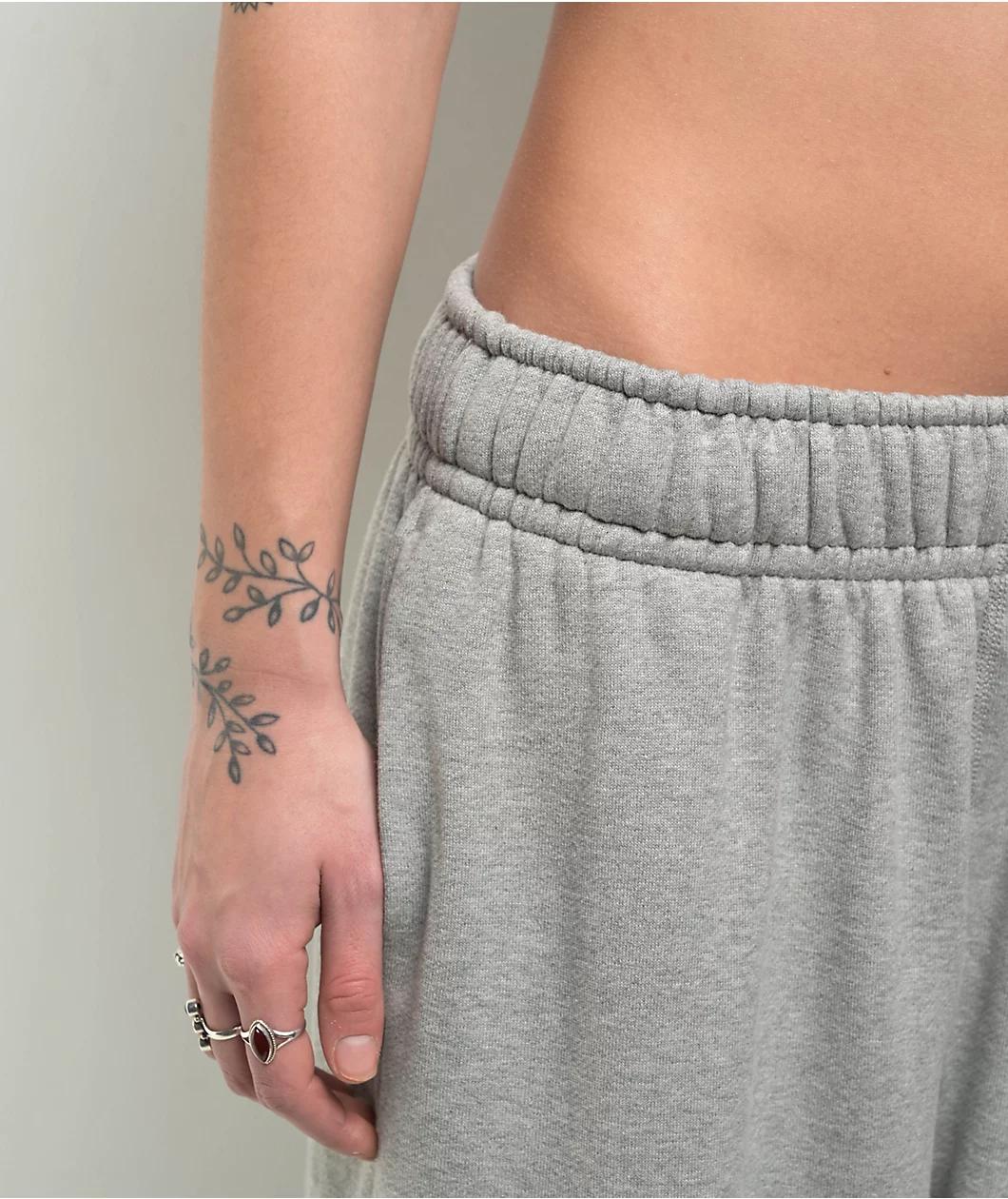 Nike Sportswear Dance Heather Grey Oversized Sweatpants Product Image