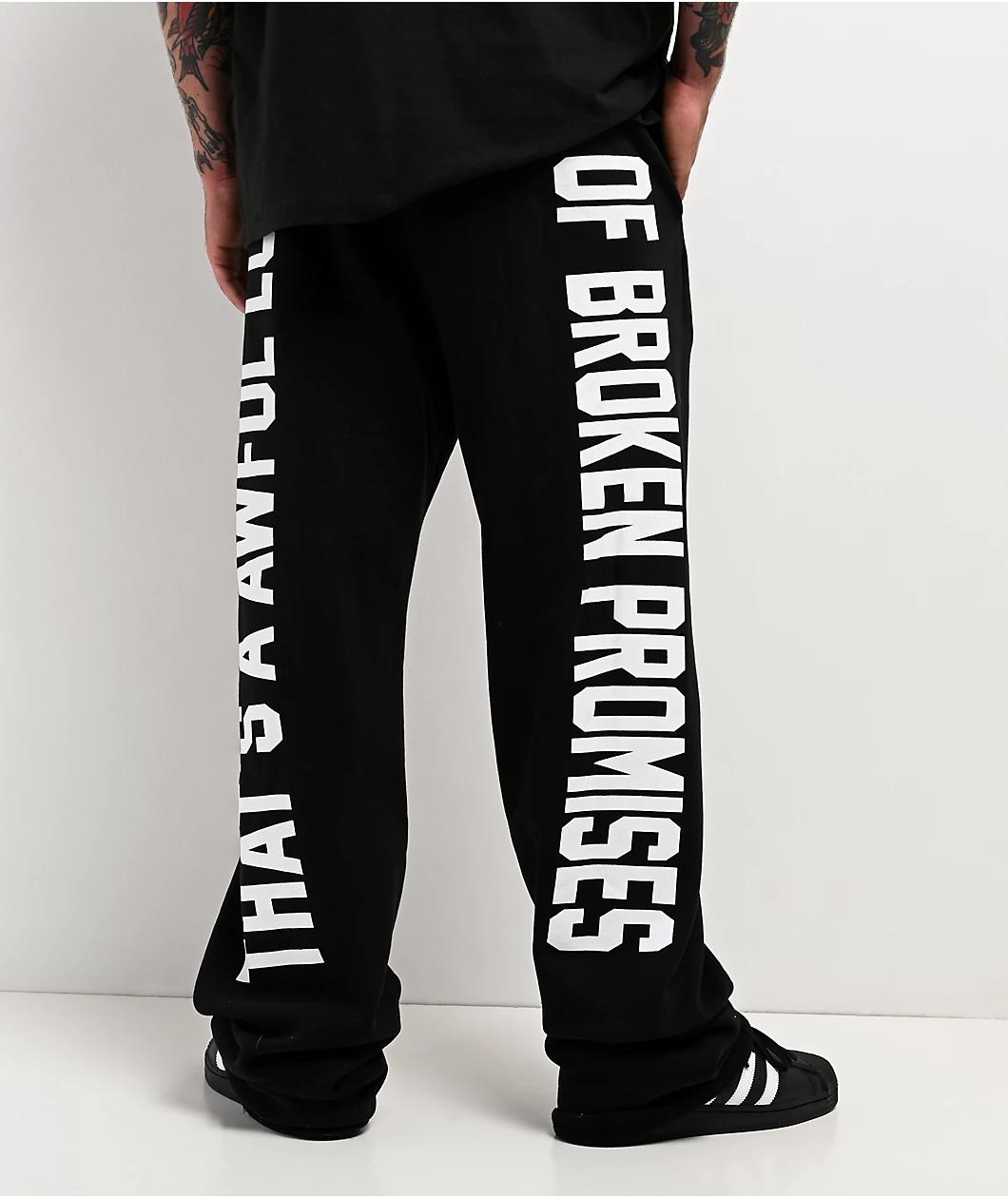 Broken Promises x That's A Awful Lot Of Cough Syrup Classic Black Sweatpants Product Image