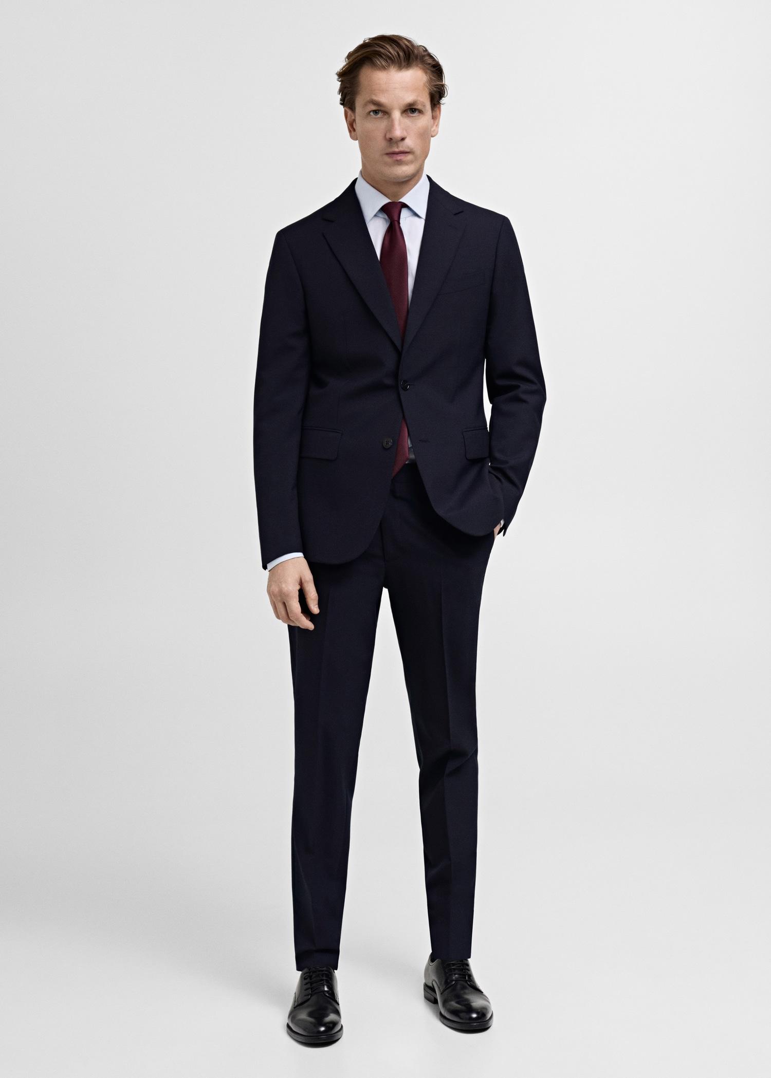 Turin 100% wool suit pants - Men | MANGO USA Product Image