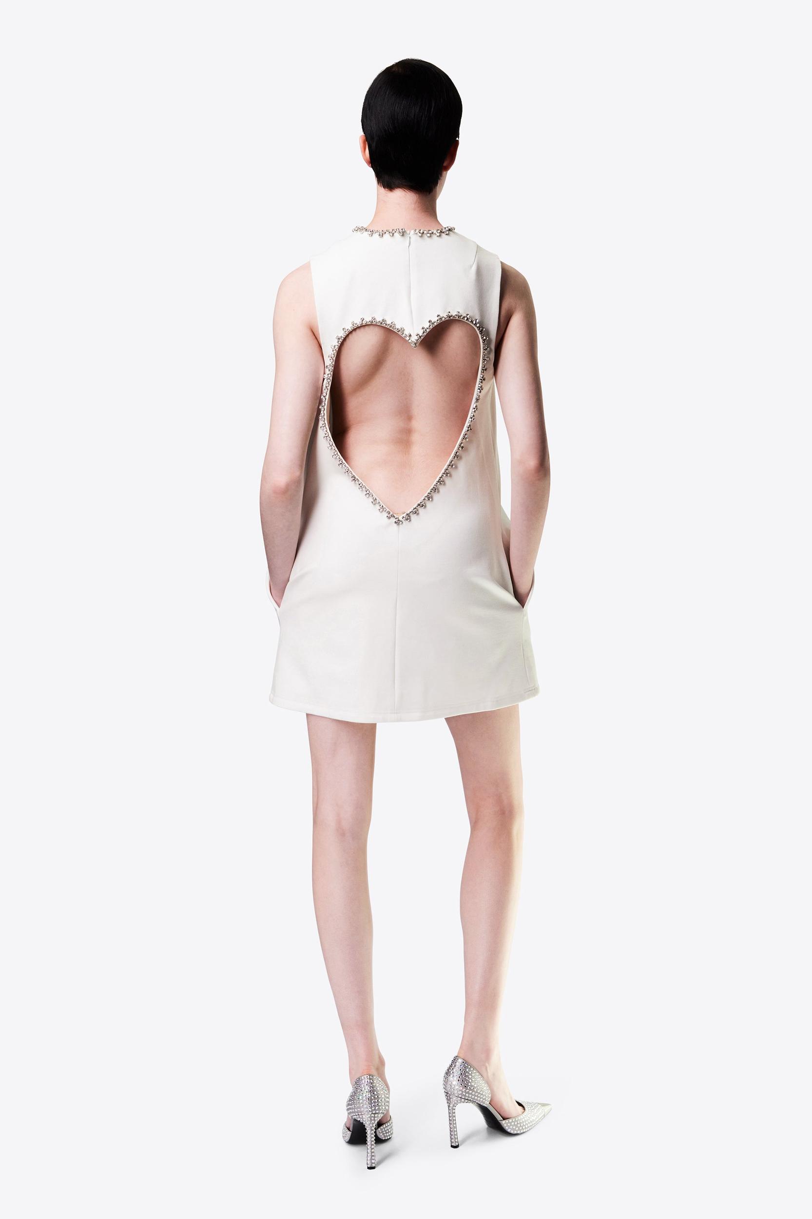 Crystal Heart Back Dress Product Image