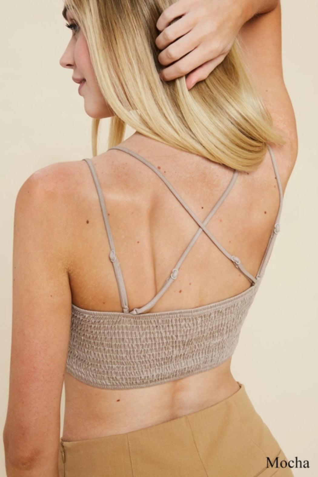 Floral Scalloped Crochet Lace Bralette Product Image