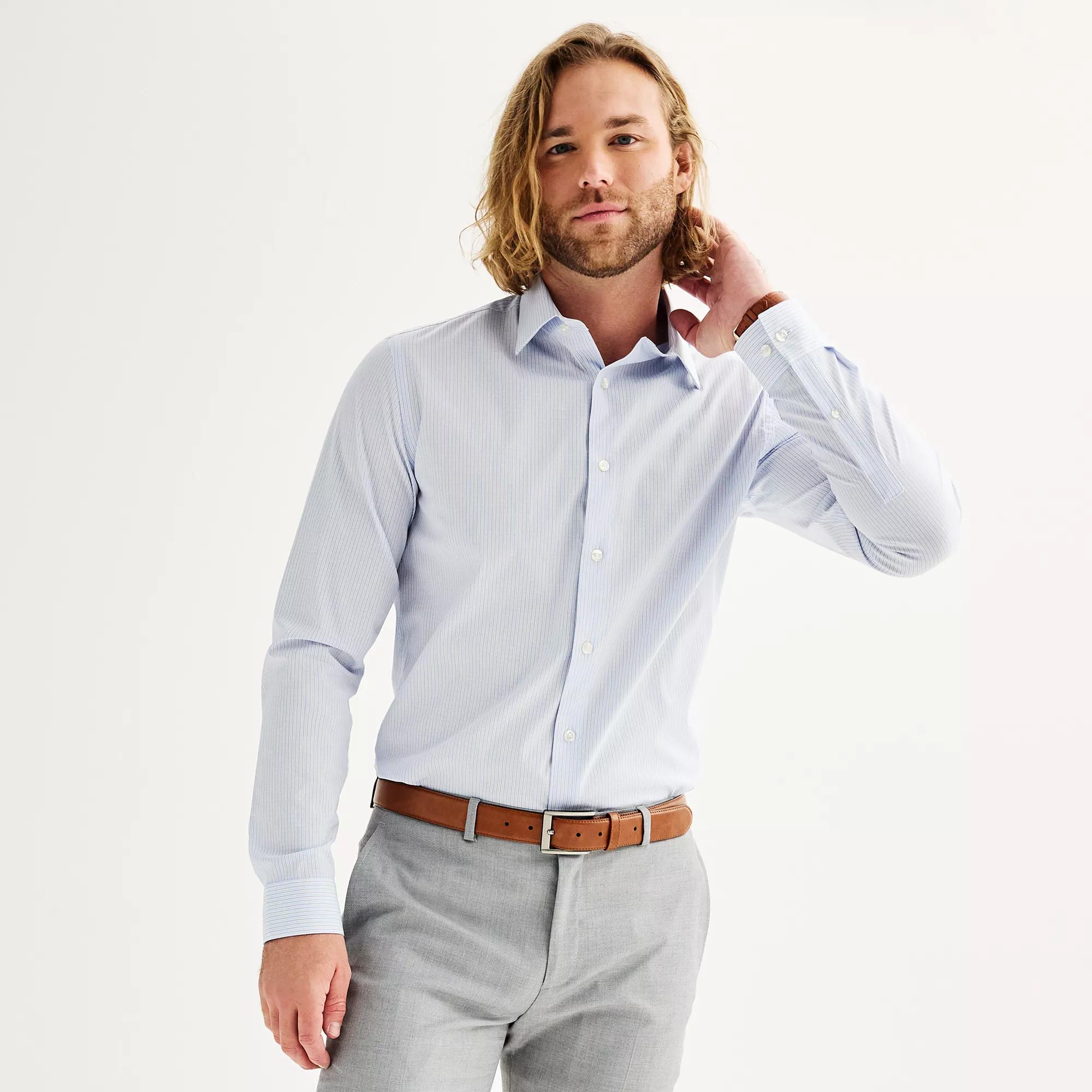 Men's Apt. 9® Premier Flex Regular-Fit Dress Shirt,  Product Image