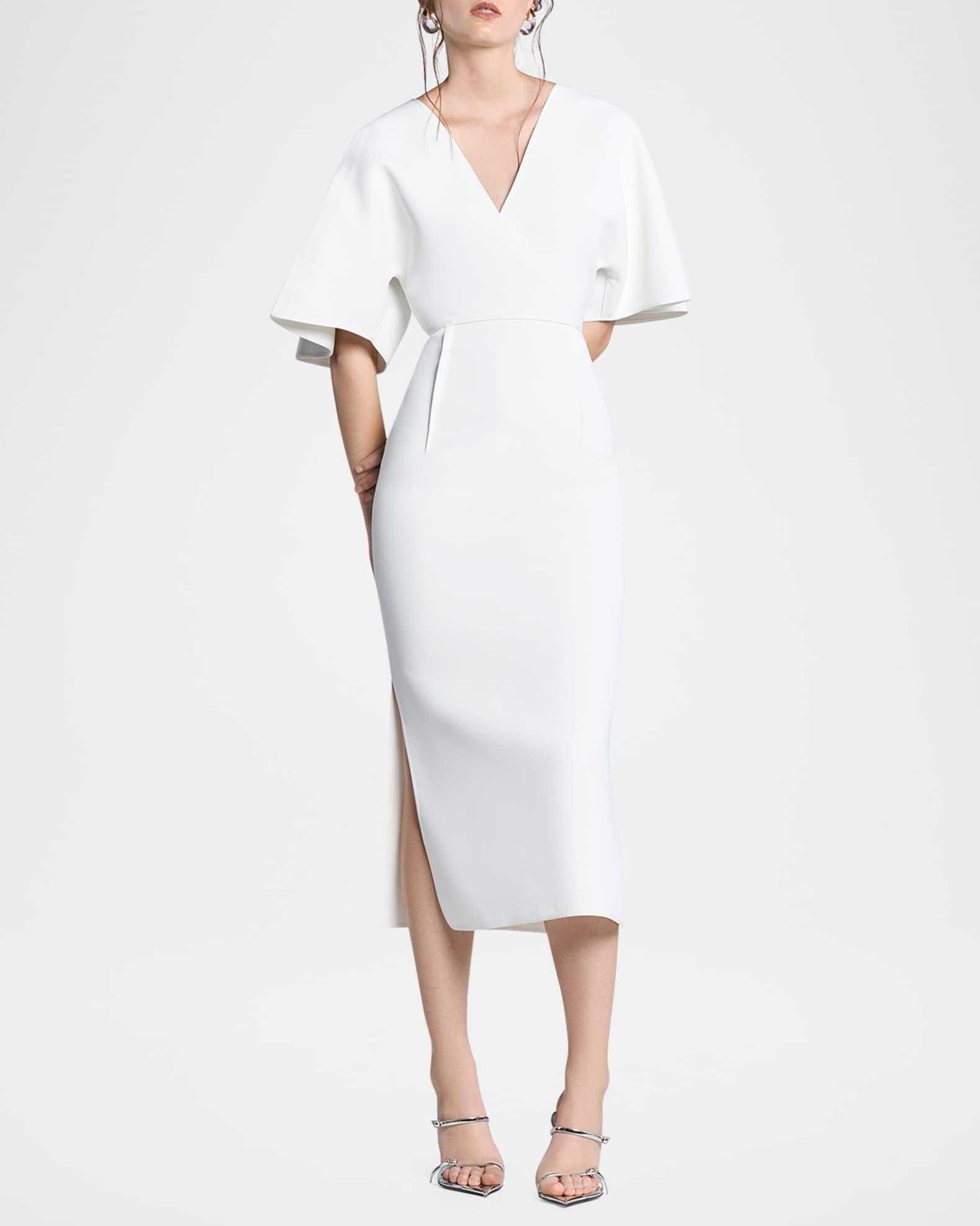 Benefit Flutter-Sleeve Midi Dress Product Image