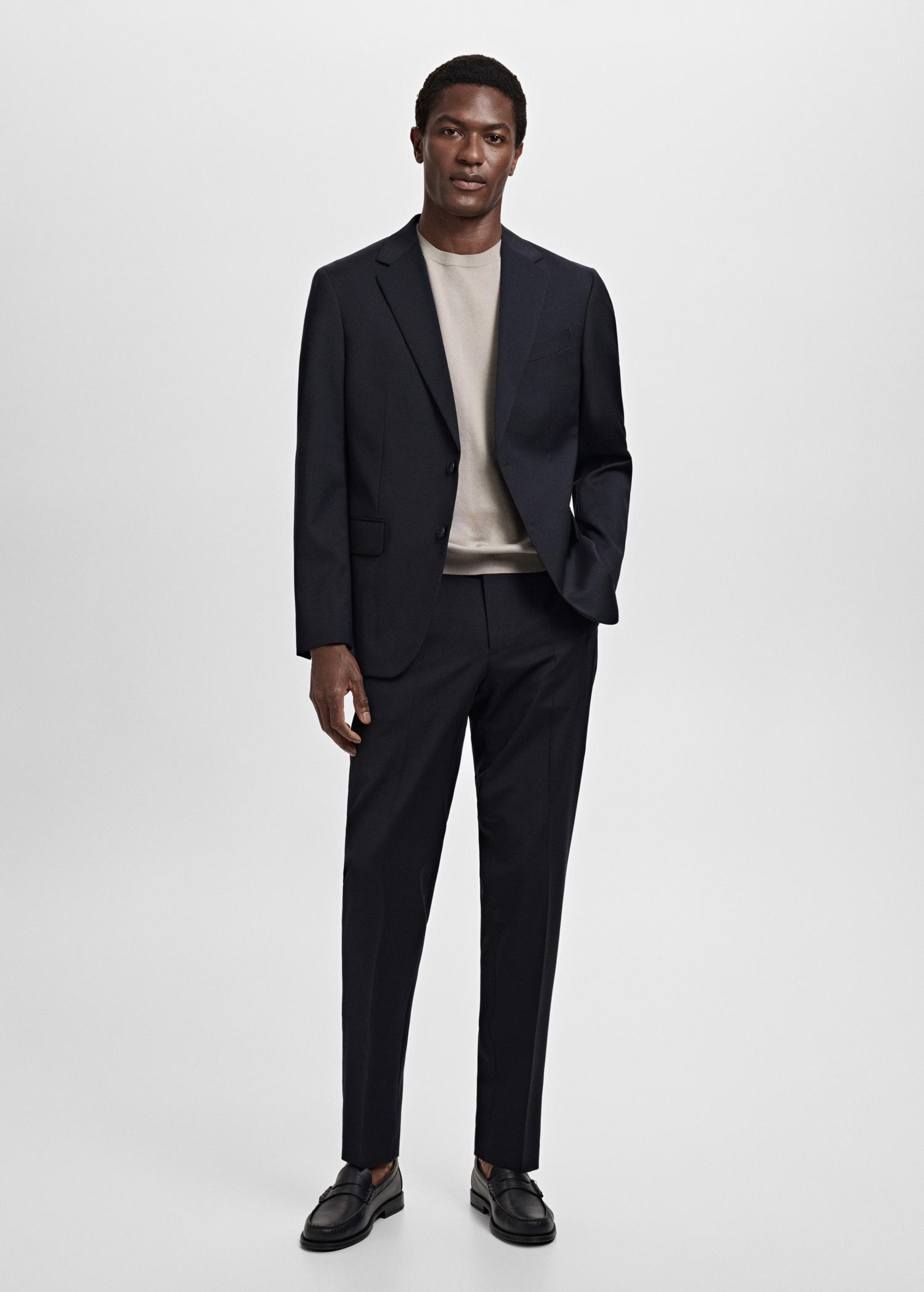 Turin 100% virgin wool suit blazer - Men | MANGO USA Product Image