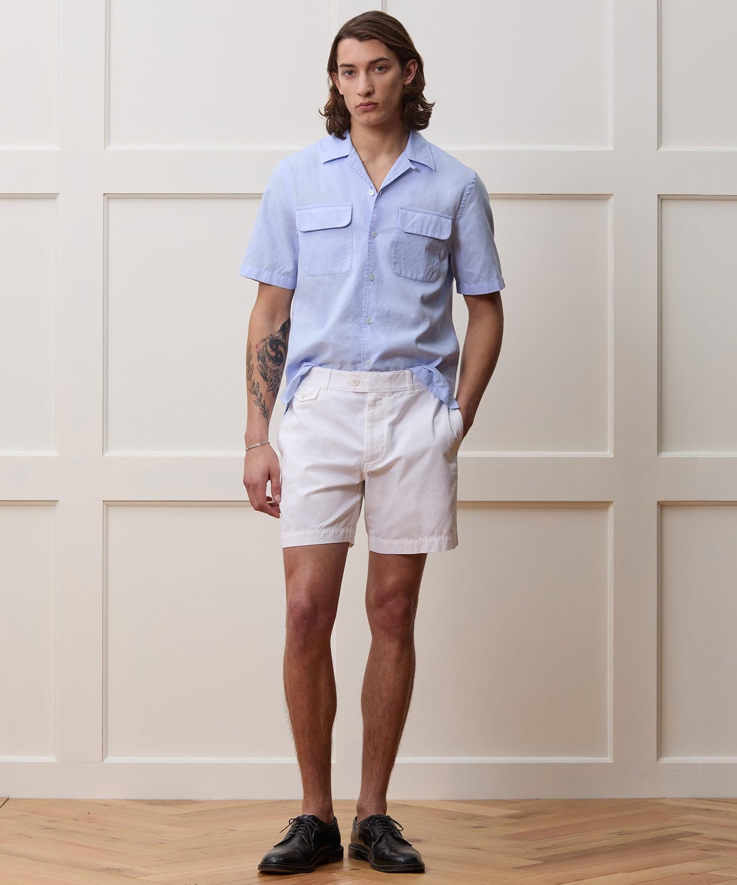 Cotton Oxford Camp Collar Shirt Product Image