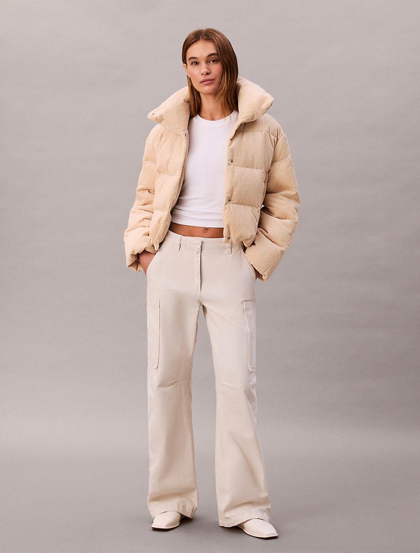 Corduroy Puffer Jacket Product Image