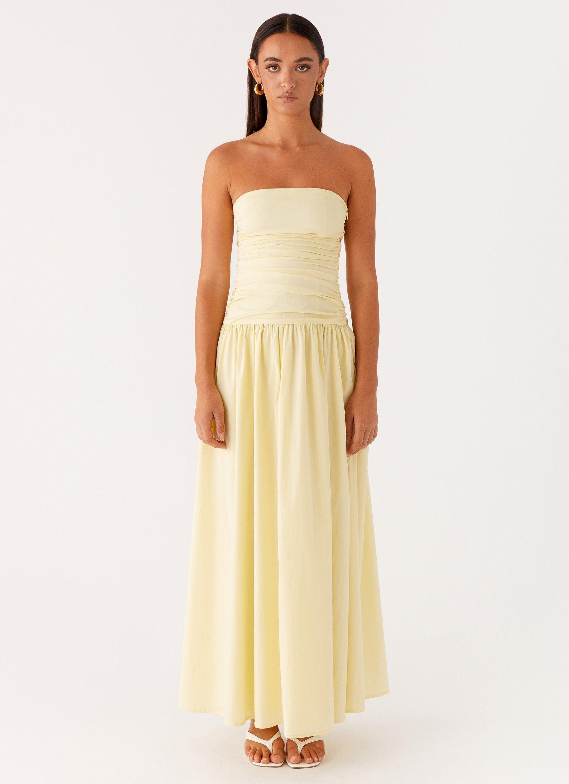 Carmel Maxi Dress - Yellow Product Image