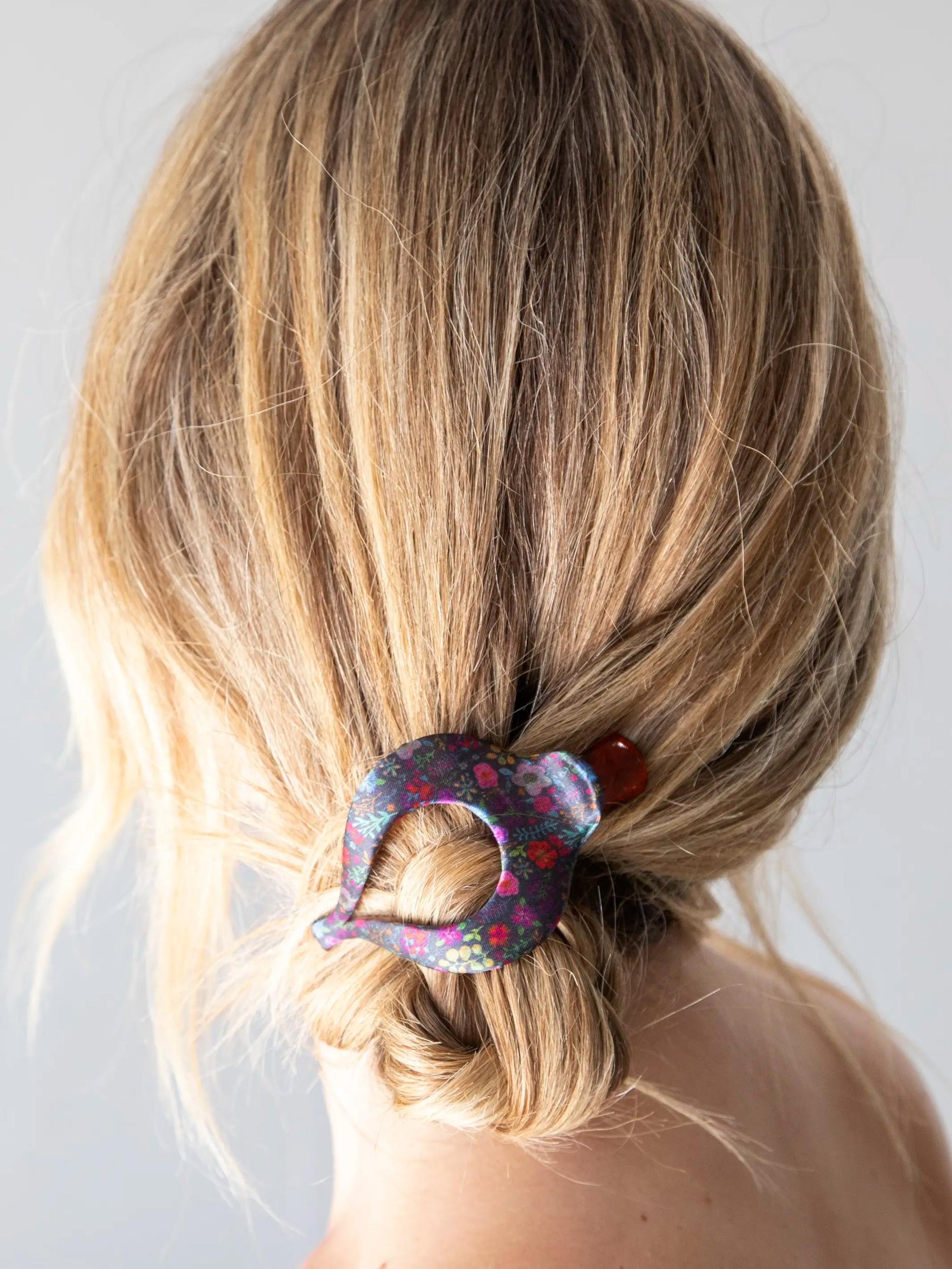 Boho Clip - Satin Rainbow Garden Product Image