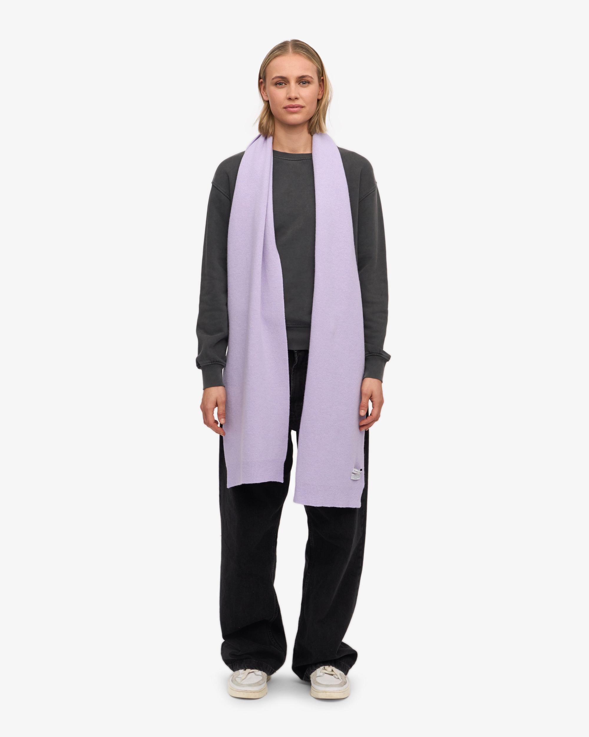 Merino Wool Scarf - Soft Lavender Product Image