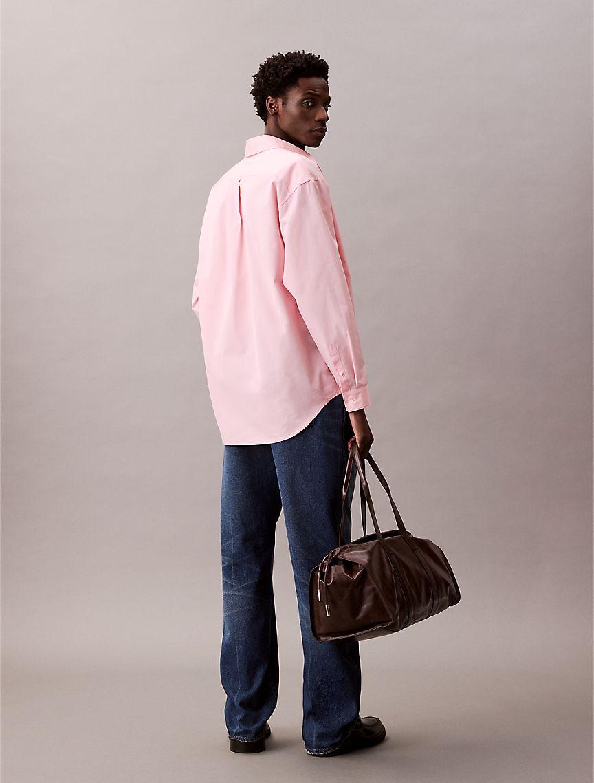 Oversized Cotton Poplin Button-Down Product Image