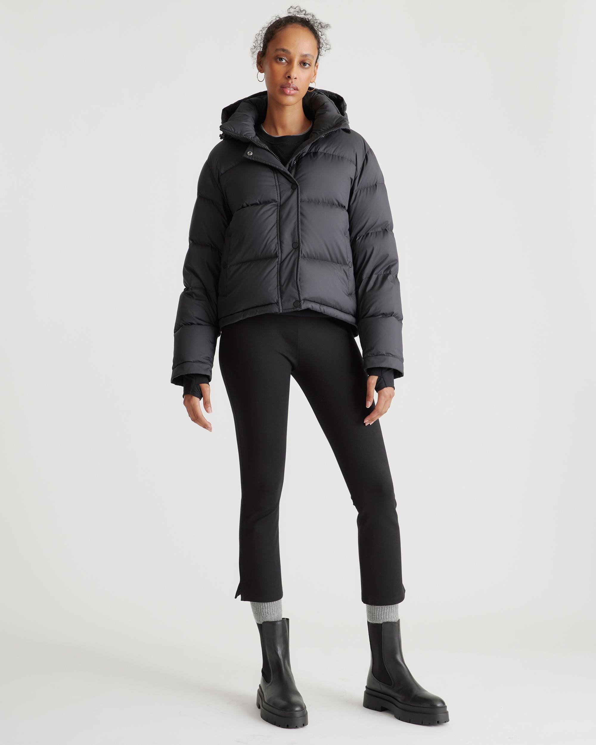 Quince | Women's Responsible Down Cropped Puffer Jacket Size XS, Recycled Polyester Product Image