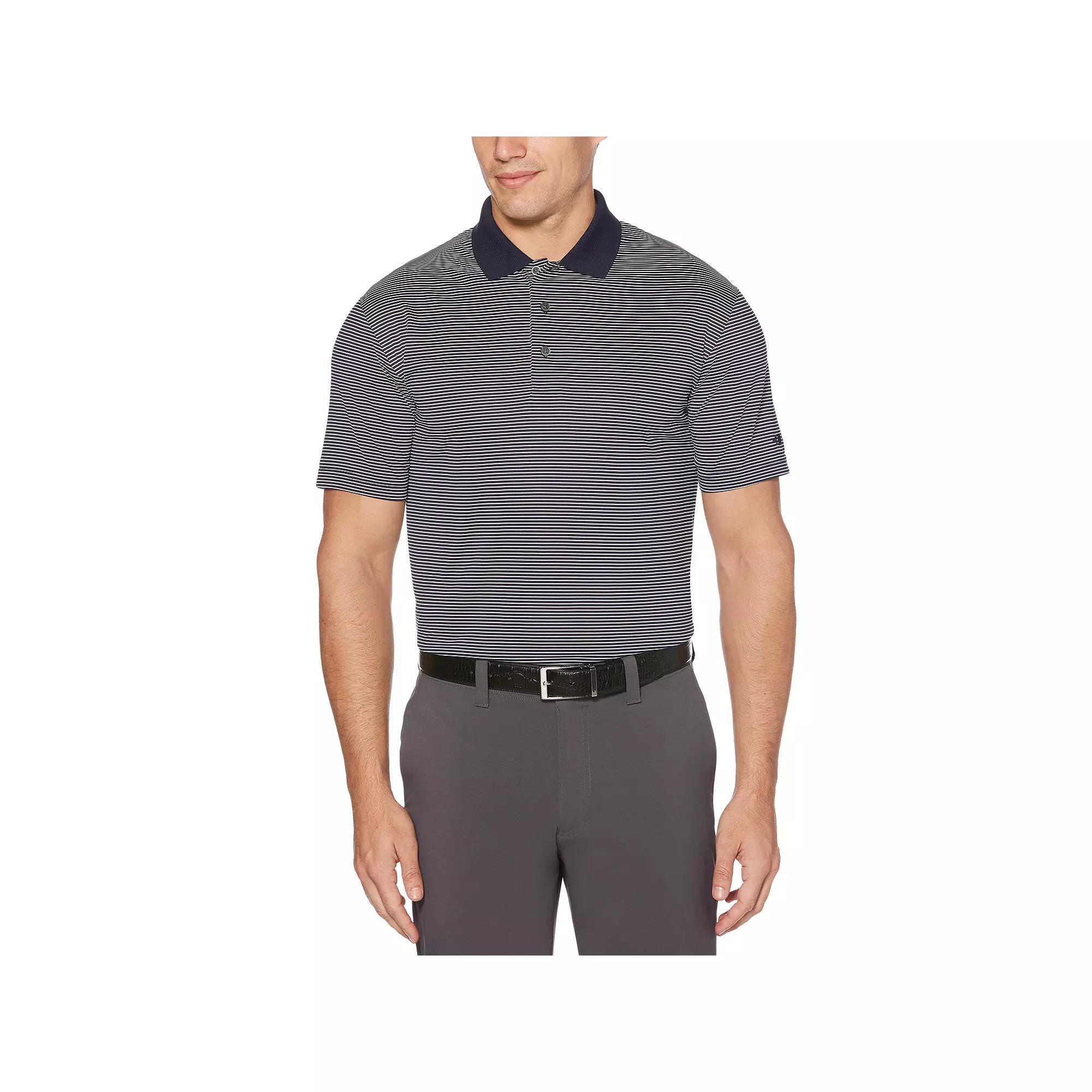 Men's Grand Slam Off Course Championship Striped Golf Polo, Size: Medium, Blue Product Image