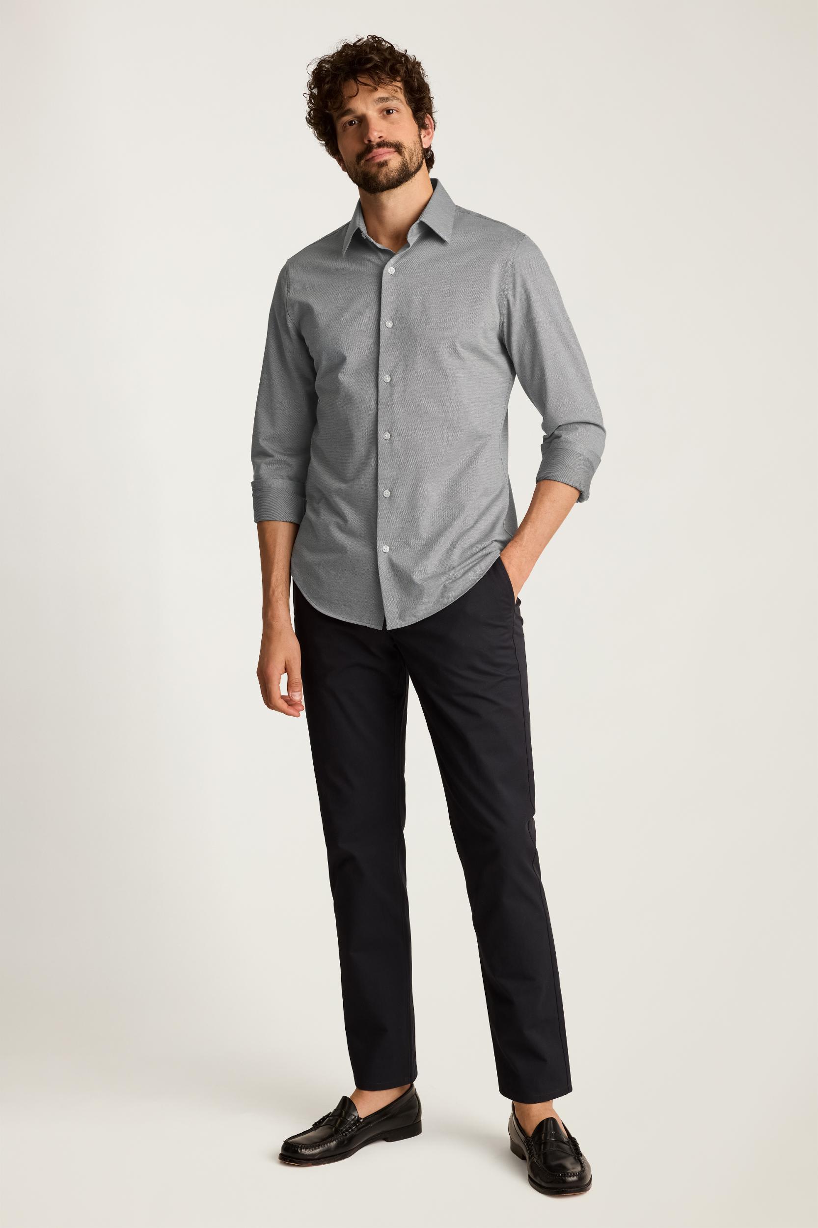 Tech Pique Button Down Shirt Product Image