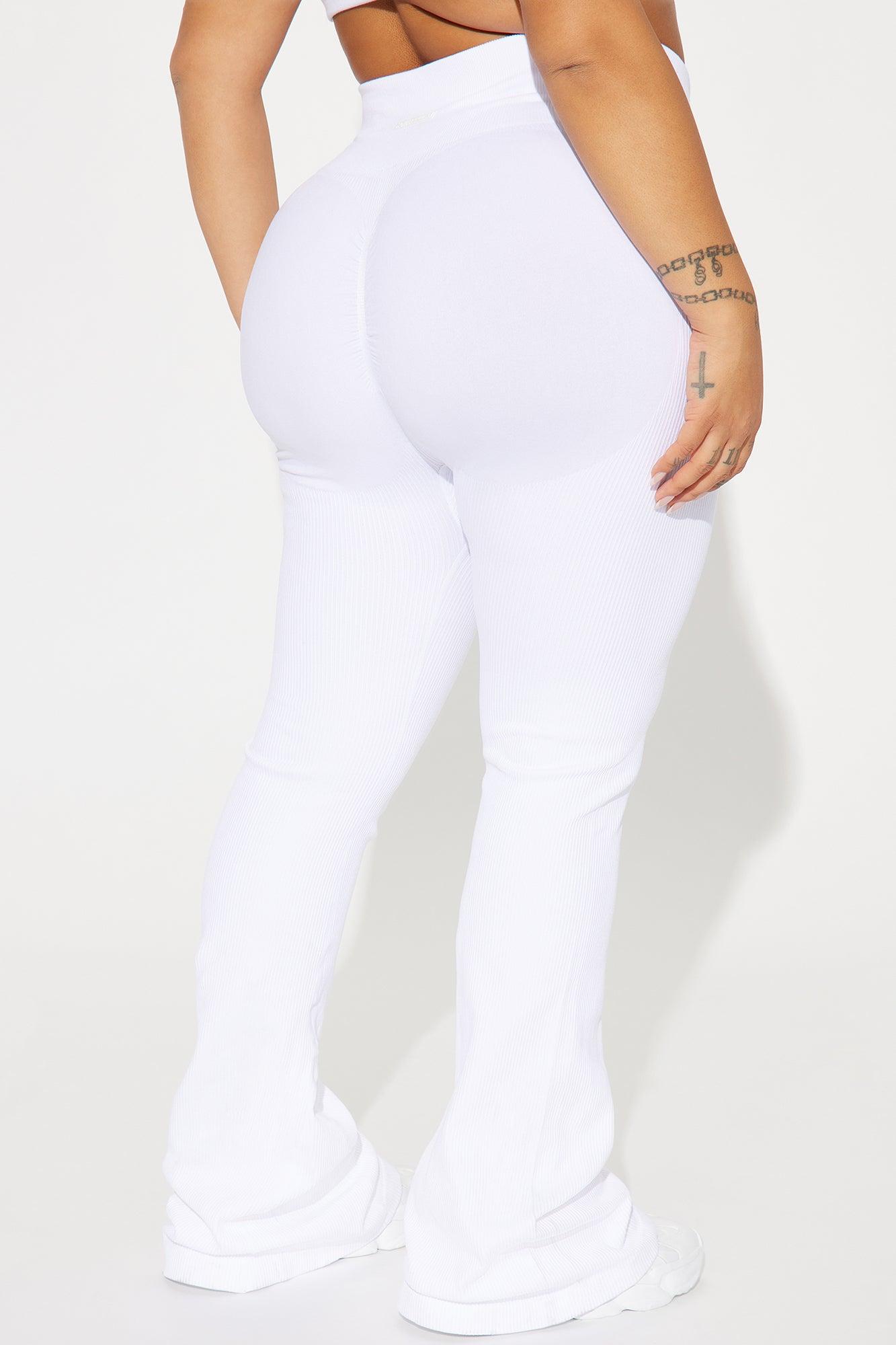 Beach Body Effortless Seamless Active Yoga Pant - White Product Image
