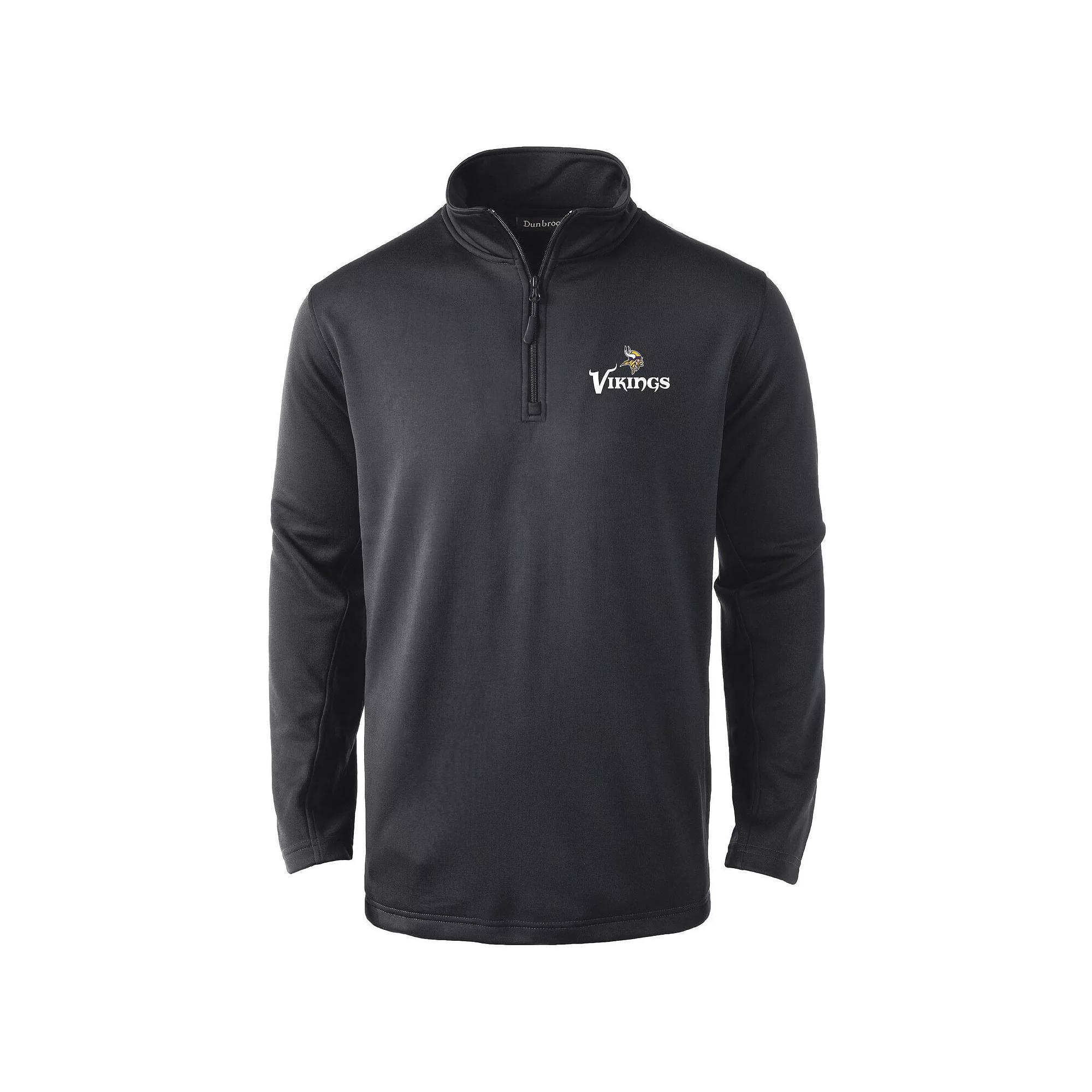 Men's Dunbrooke Black Minnesota Vikings All-Star Tech Quarter-Zip Top,  Product Image