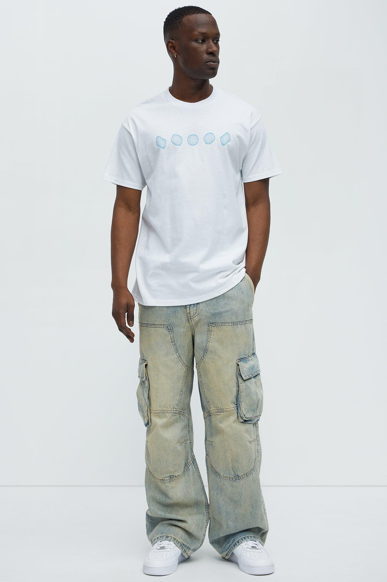 Make Your Own Wave Short Sleeve Tee - White Male Product Image