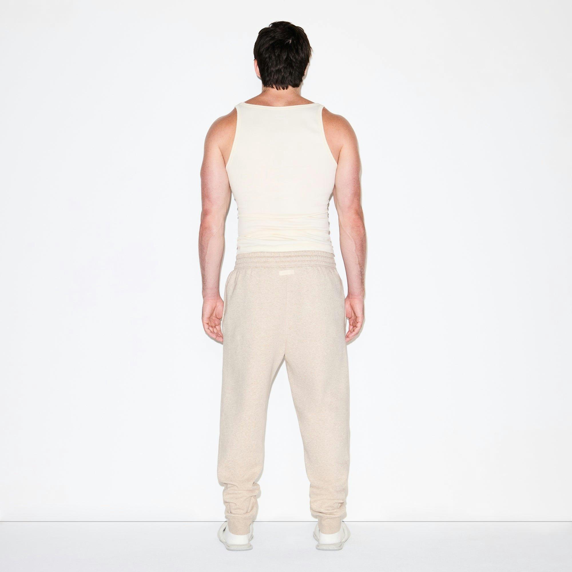 FLEECE LOUNGE MENS TAPERED JOGGER | DESERT HEATHER Product Image