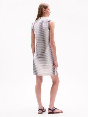 Sleeveless Stripe Polo Dress Product Image