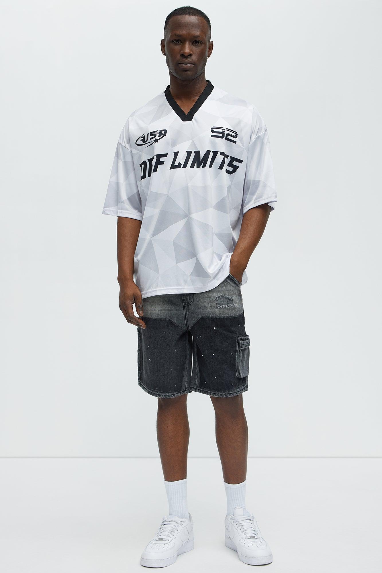 Off Limits Short Sleeve Soccer Jersey - White/combo Male Product Image