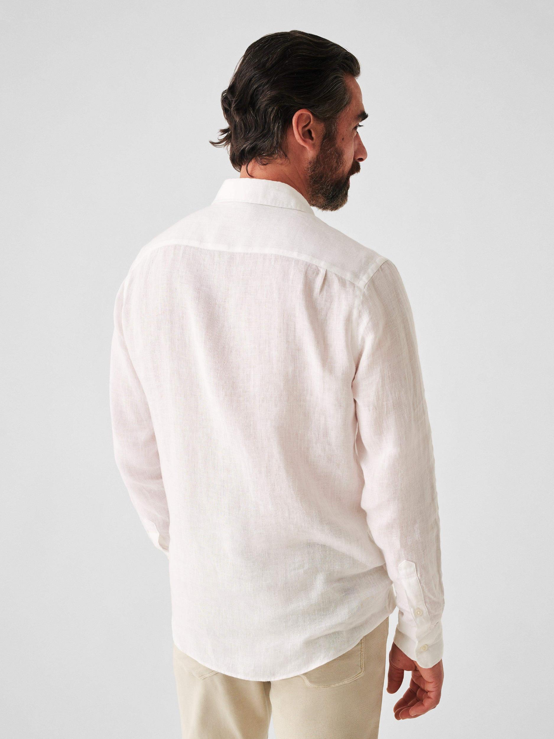 Laguna Linen Shirt - White Male Product Image