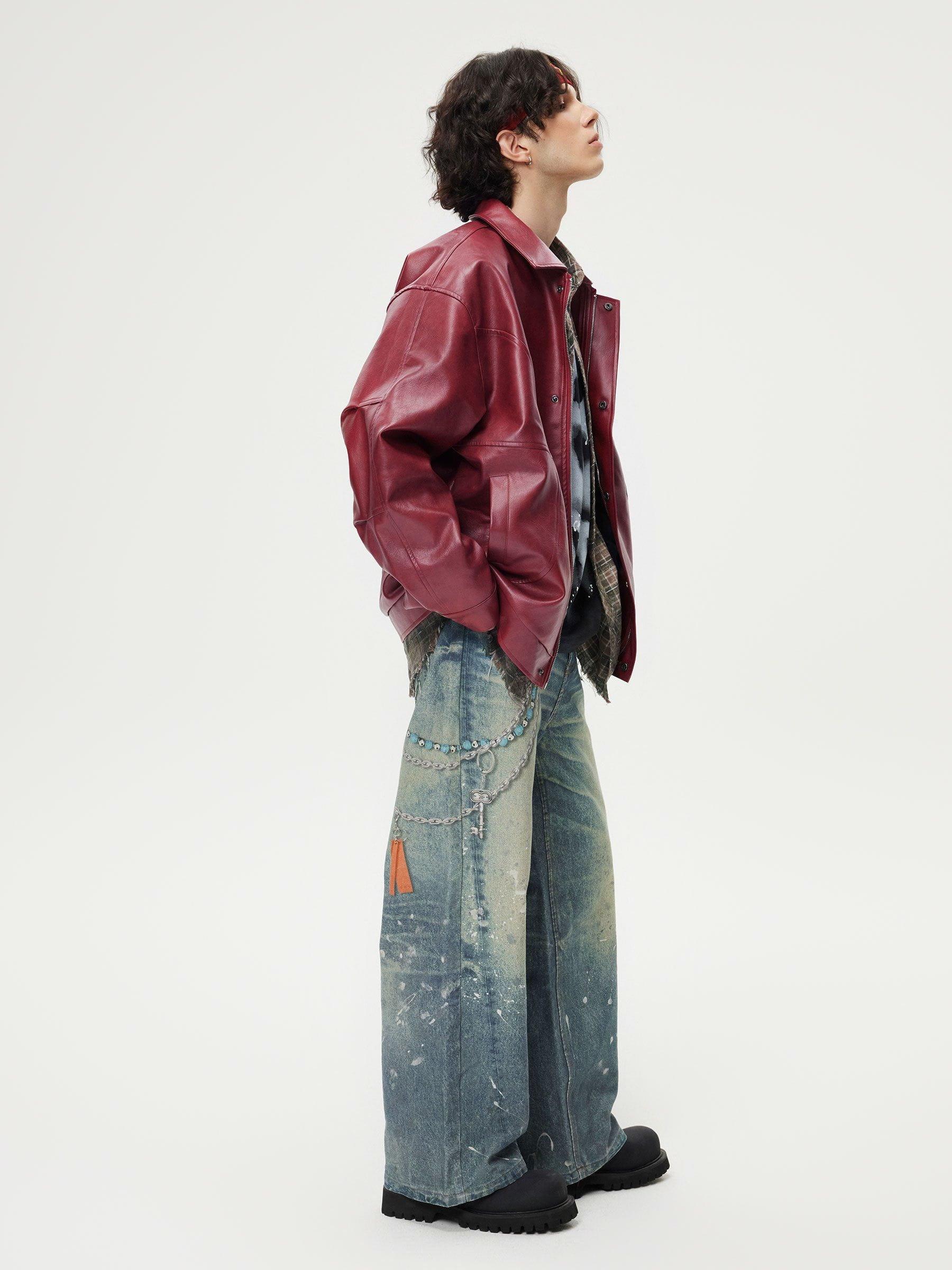 Aelfric Eden Vintage Leather Jacket Product Image