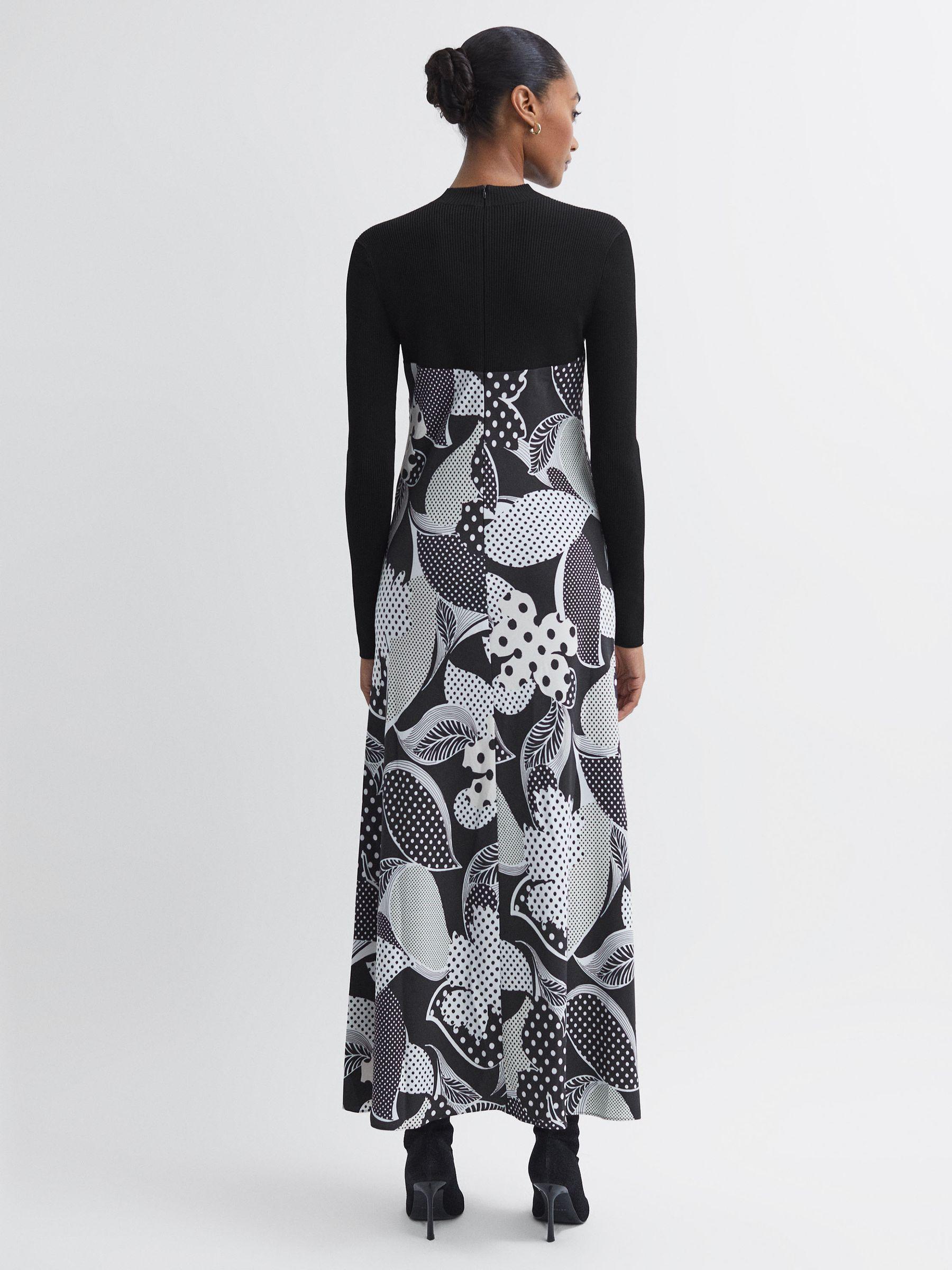 Florere Hybrid Knit Midi Dress in Black Product Image