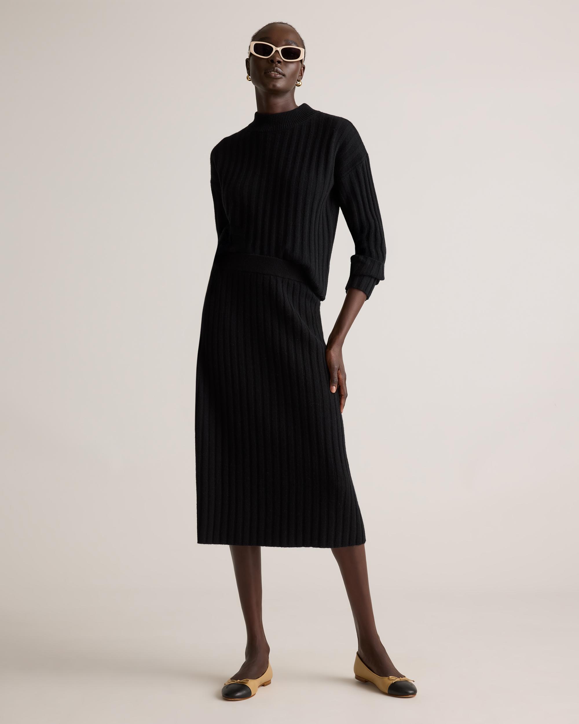 Quince | Women's Mongolian Cashmere Midi Skirt Product Image