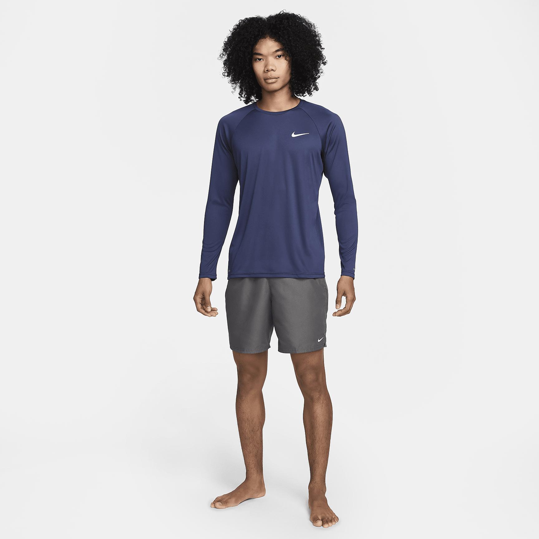 Nike Mens Essential Long-Sleeve Hydroguard Swim Shirt | NESSA587-001 Product Image