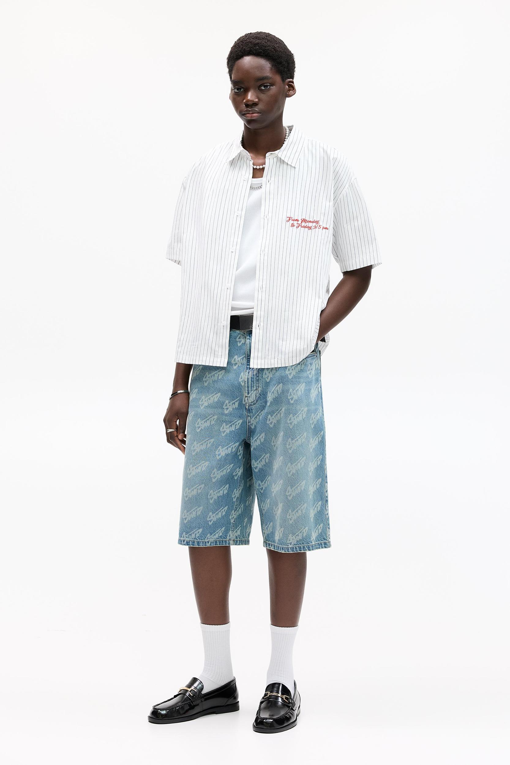 STWD striped short sleeve shirt Product Image