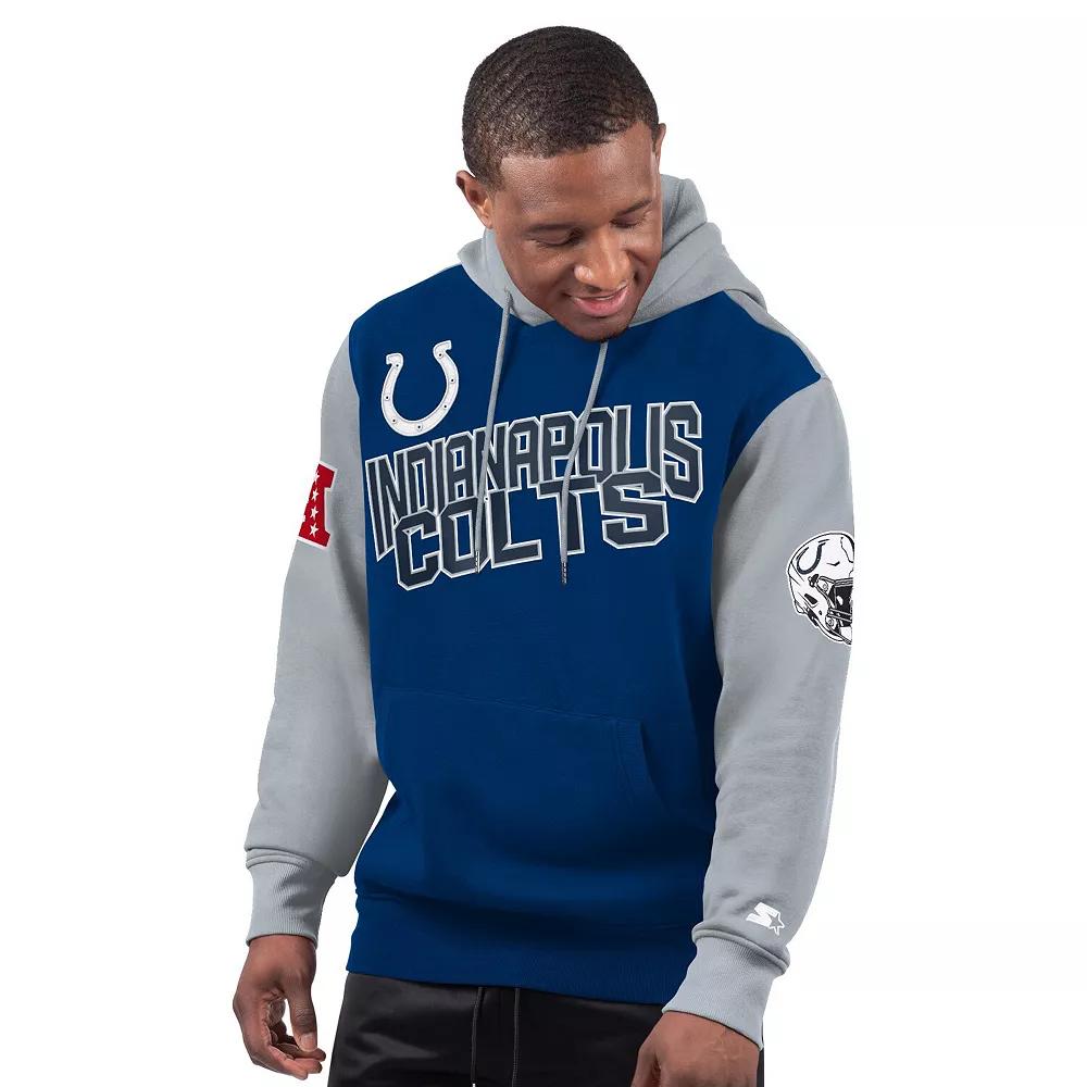 Mens Starter Royal Indianapolis Colts Extreme Pullover Hoodie Product Image